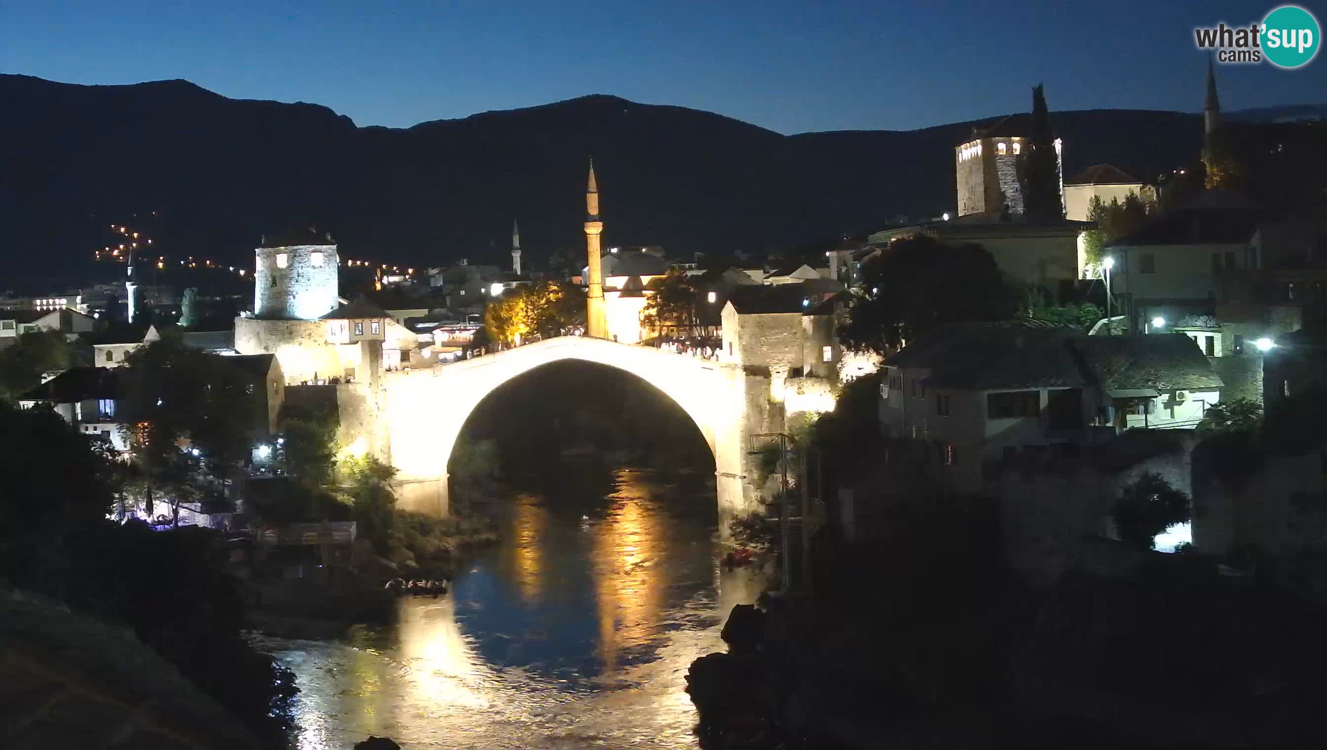 Webcam de Mostar – Le Vieux Pont sur la rivière Neretva