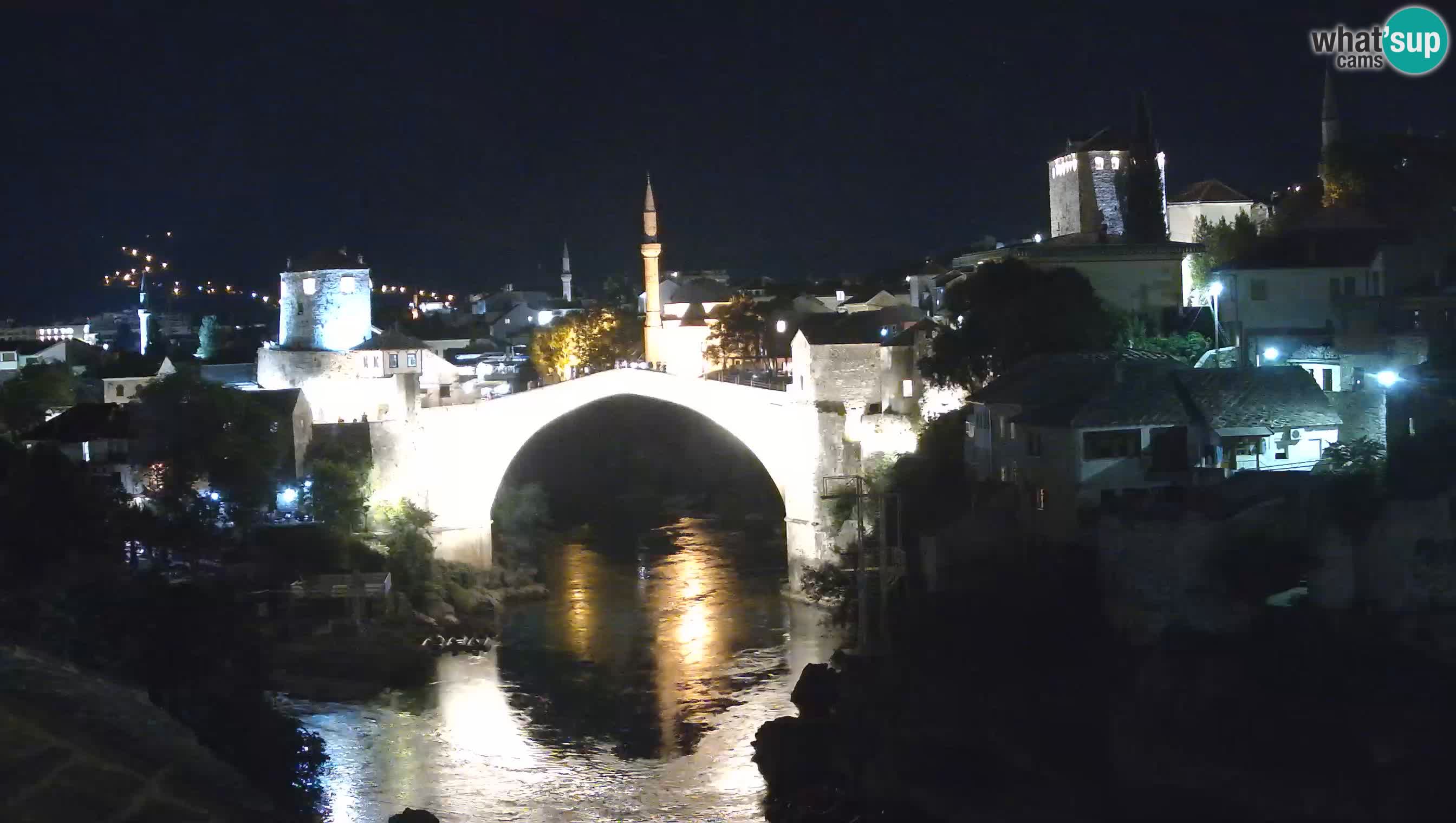 Webcam de Mostar – Le Vieux Pont sur la rivière Neretva