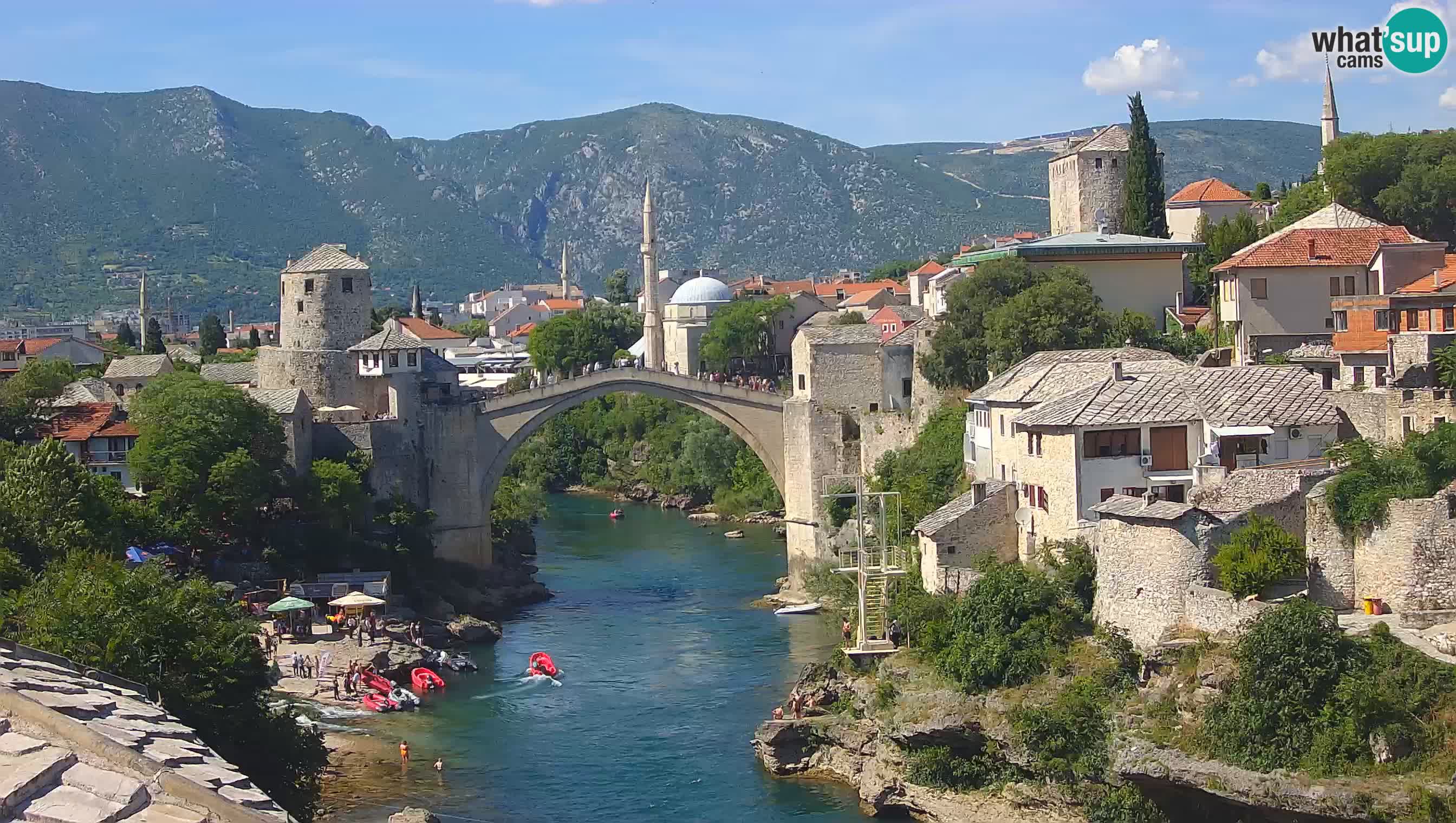 Mostar webcam – LIVE Old Bridge and Neretva river