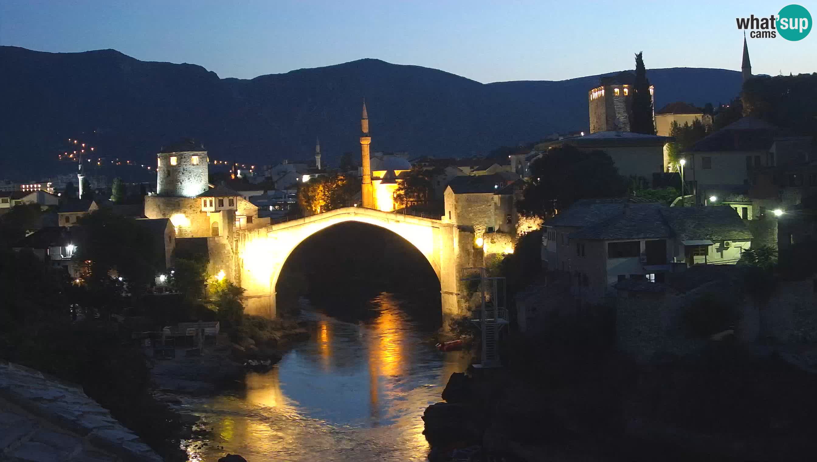 Cámara web de Mostar – El Viejo Puente sobre el río Neretva