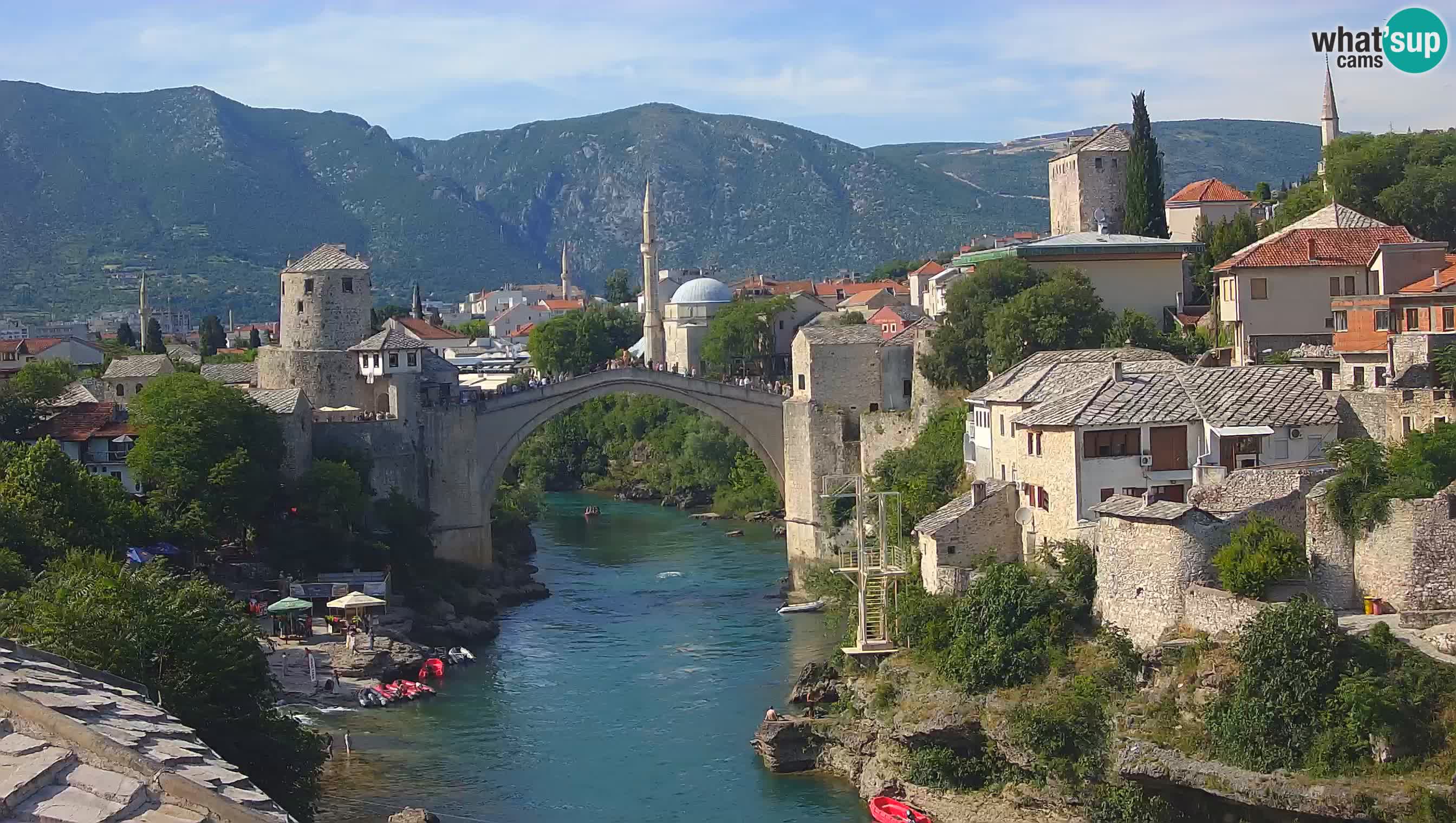 Mostar web kamera – Stari Most i rijeka Neretva – Goa Mostar
