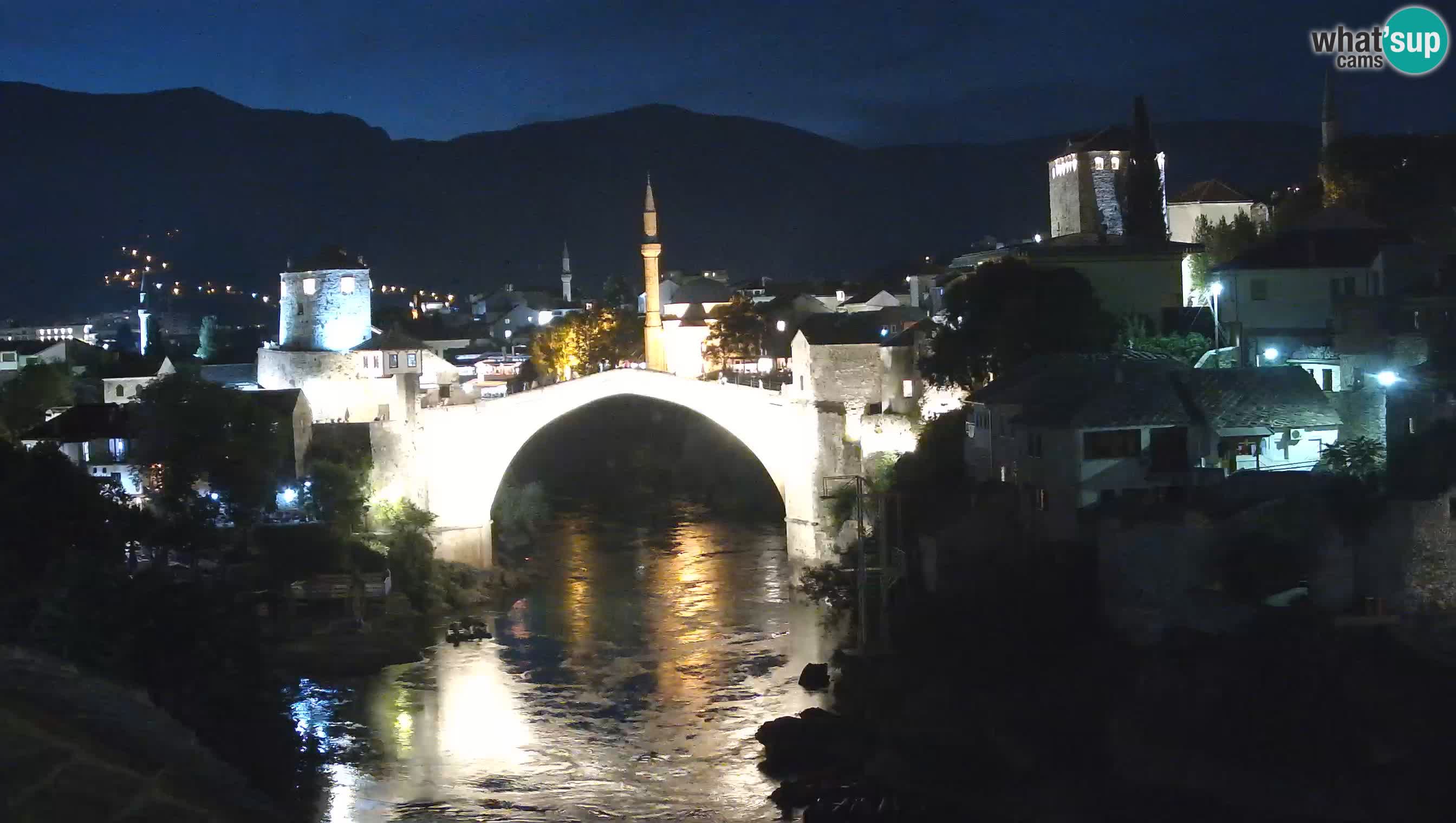 Webcam de Mostar – Le Vieux Pont sur la rivière Neretva