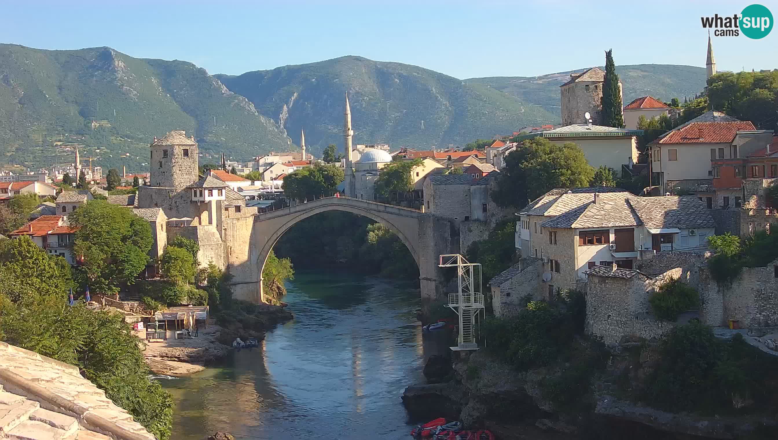 Webcam Mostar – Il Ponte Vecchio sul fiume Neretva