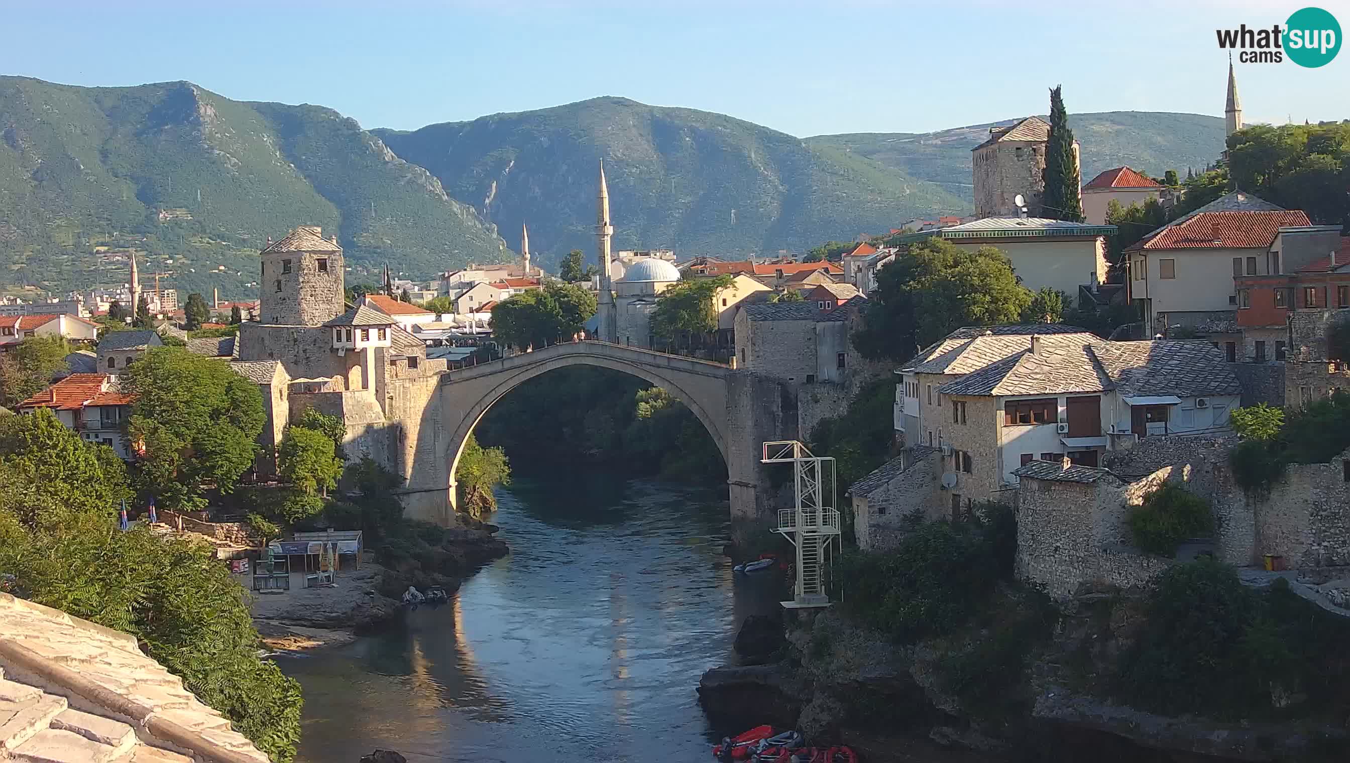 Webcam Mostar – Il Ponte Vecchio sul fiume Neretva