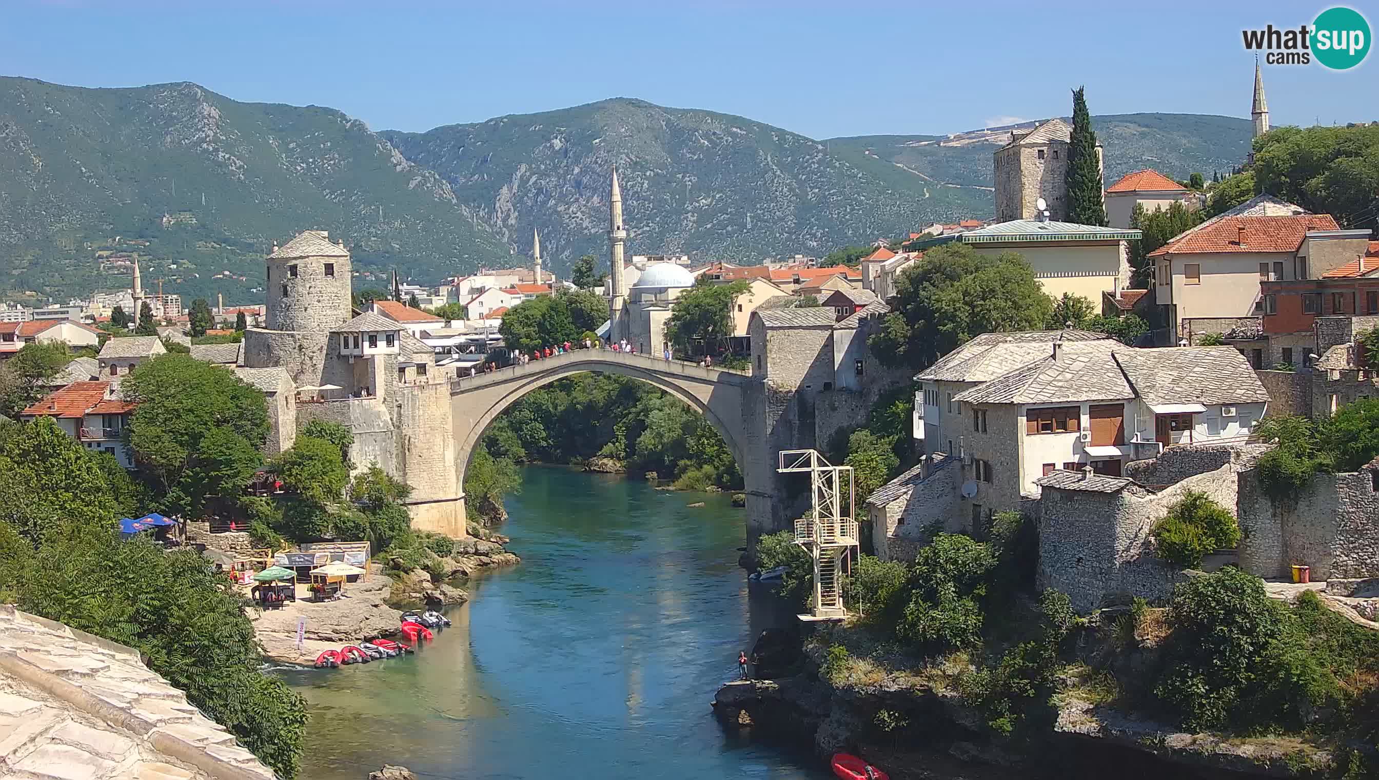 Webcam Mostar – Il Ponte Vecchio sul fiume Neretva