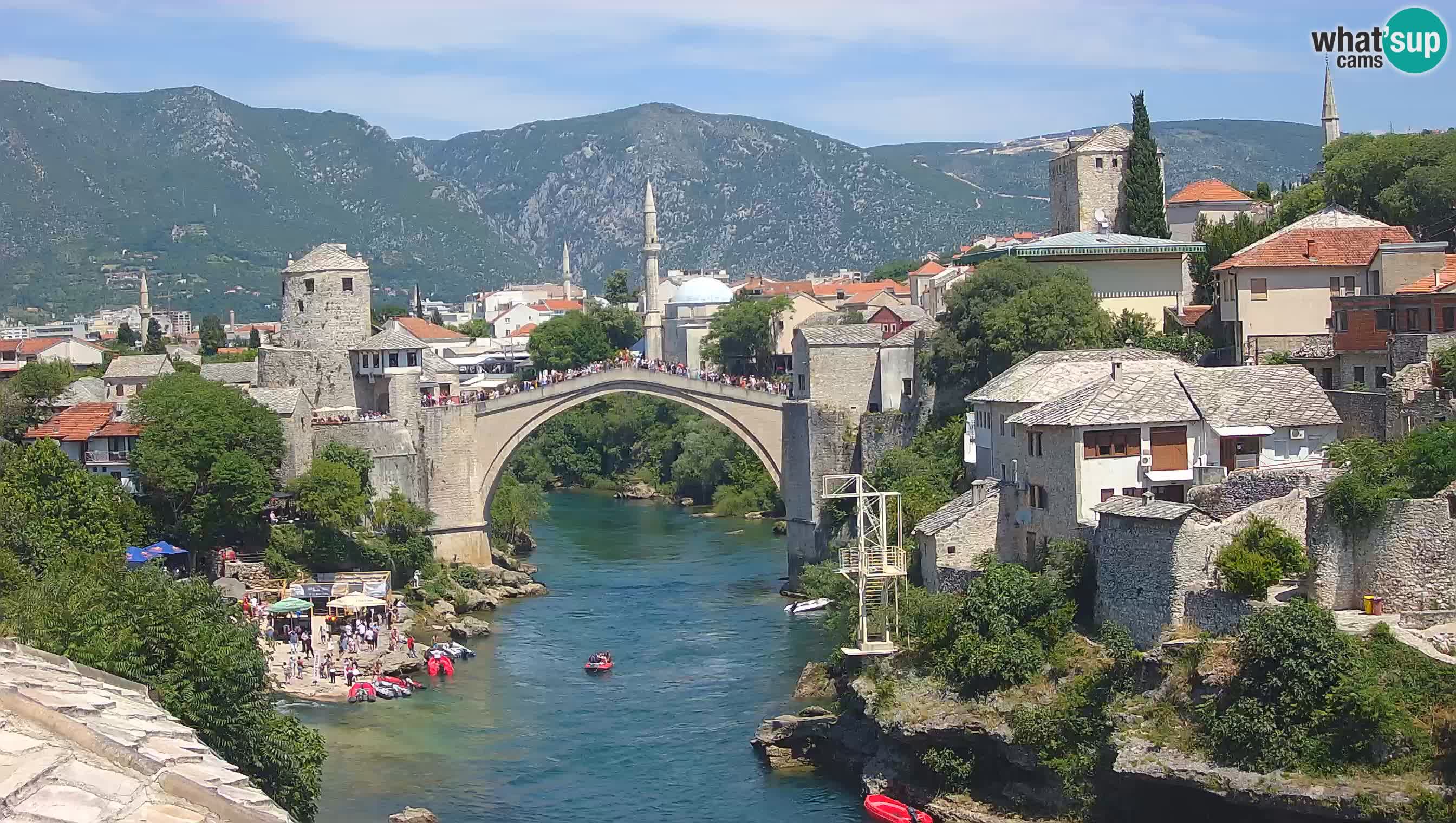 Mostar webcam – LIVE Old Bridge and Neretva river