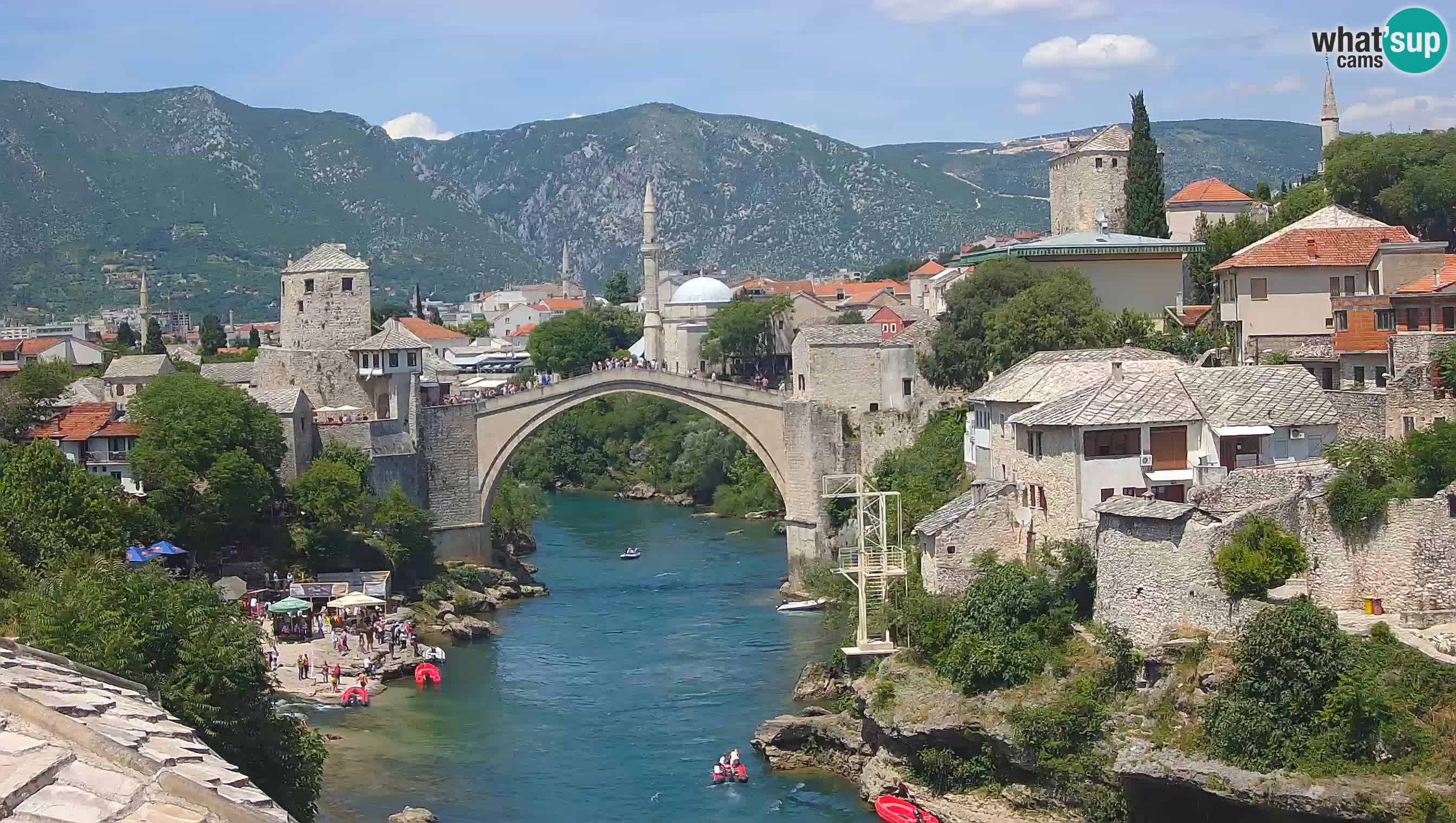 Mostar web kamera – Stari Most i rijeka Neretva – Goa Mostar