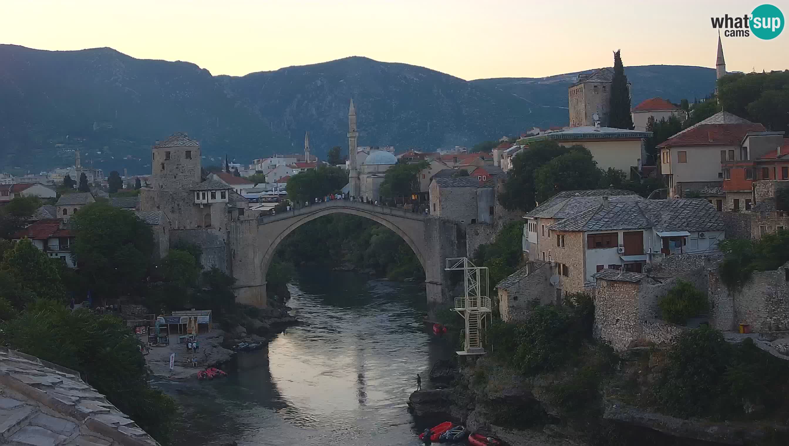 Cámara web de Mostar – El Viejo Puente sobre el río Neretva