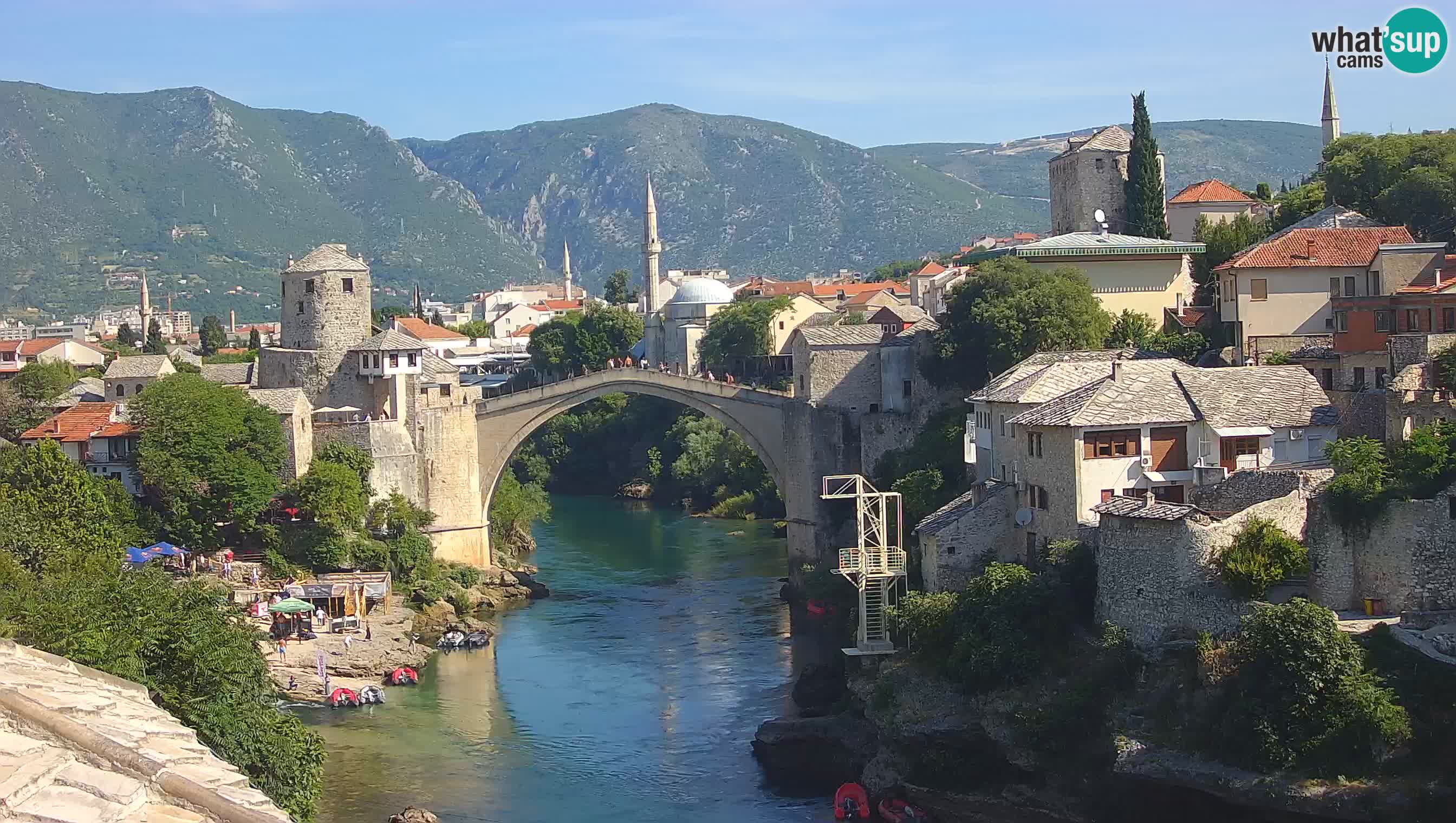 Mostar web kamera – Stari Most i rijeka Neretva – Goa Mostar