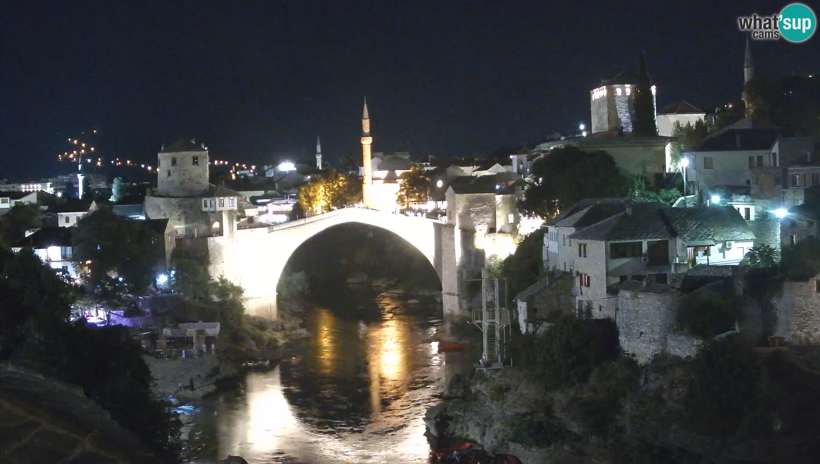 Webcam de Mostar – Le Vieux Pont sur la rivière Neretva