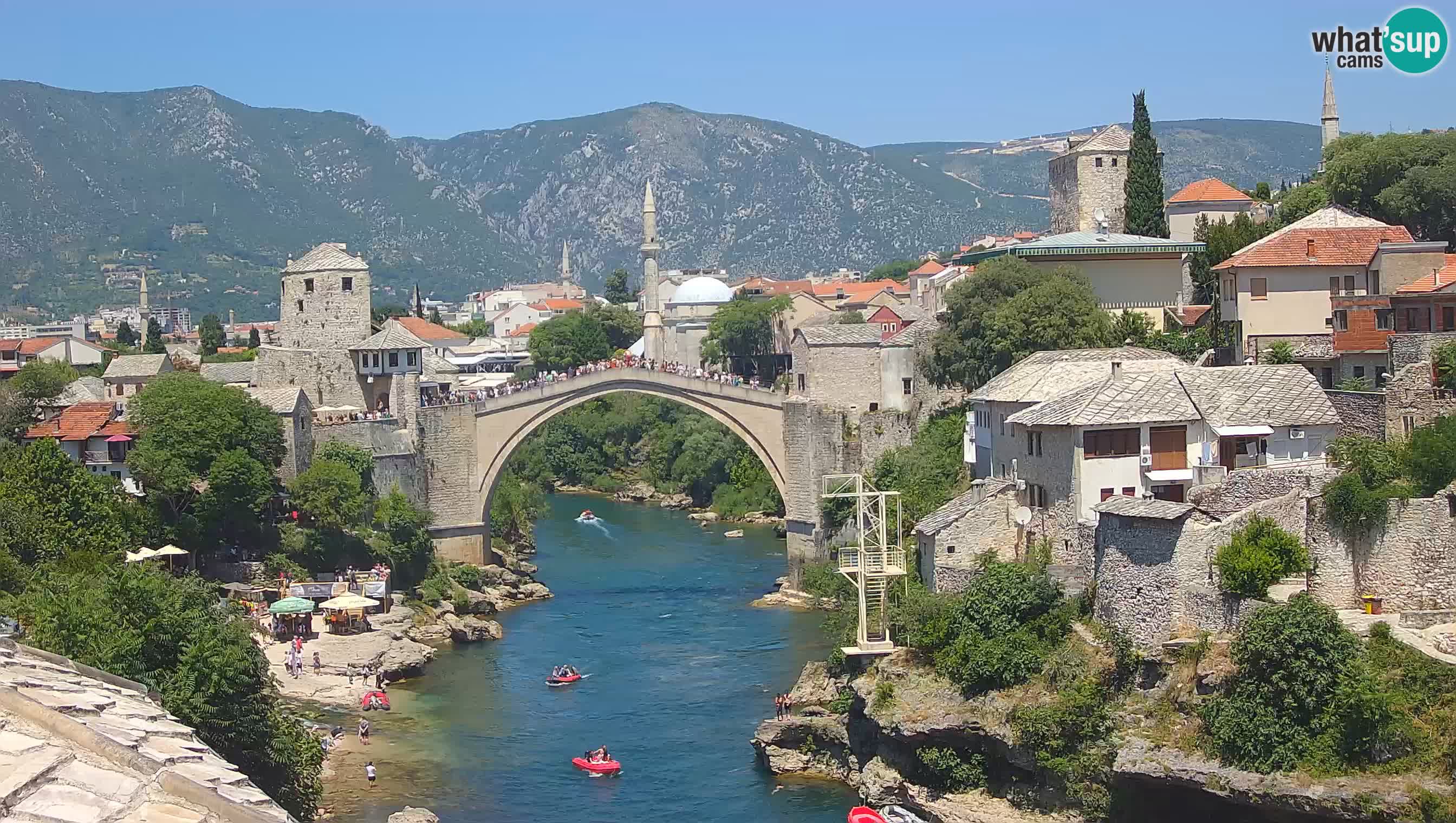 Mostar webcam – LIVE Old Bridge and Neretva river