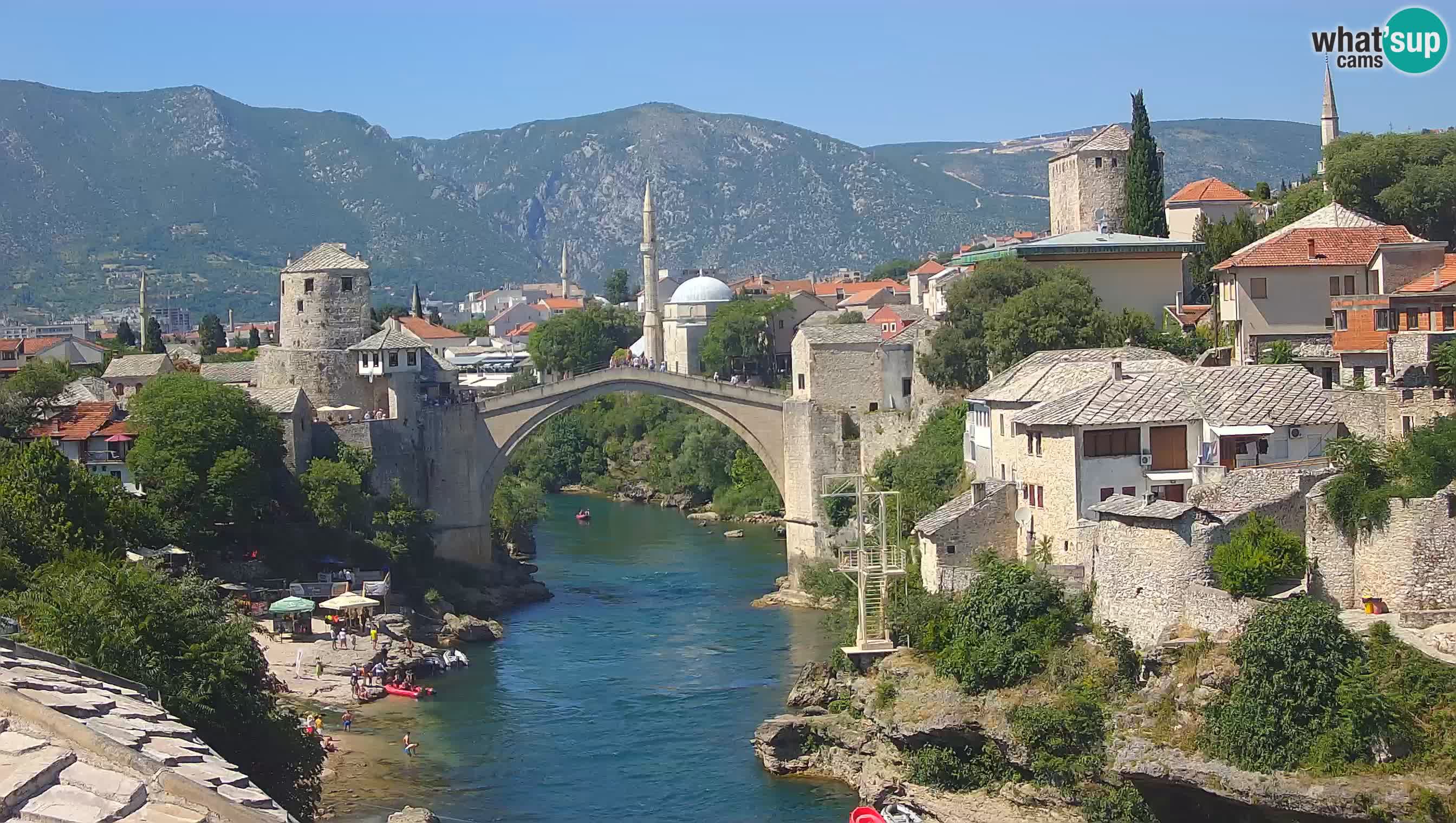 Mostar webcam – LIVE Old Bridge and Neretva river