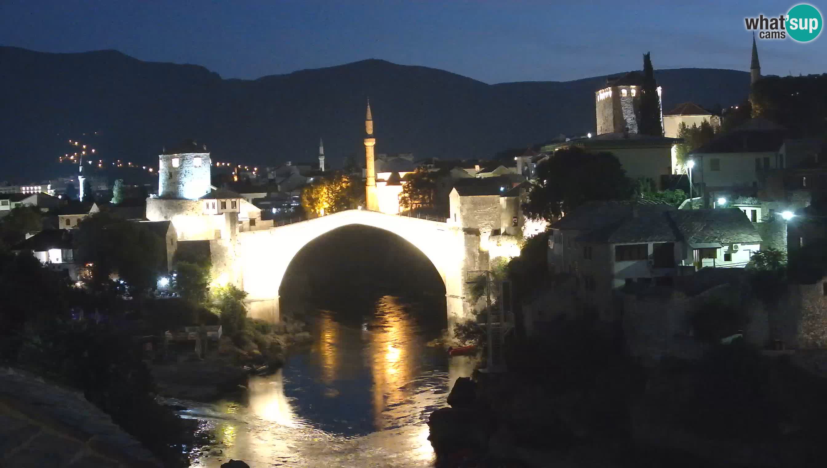 Cámara web de Mostar – El Viejo Puente sobre el río Neretva