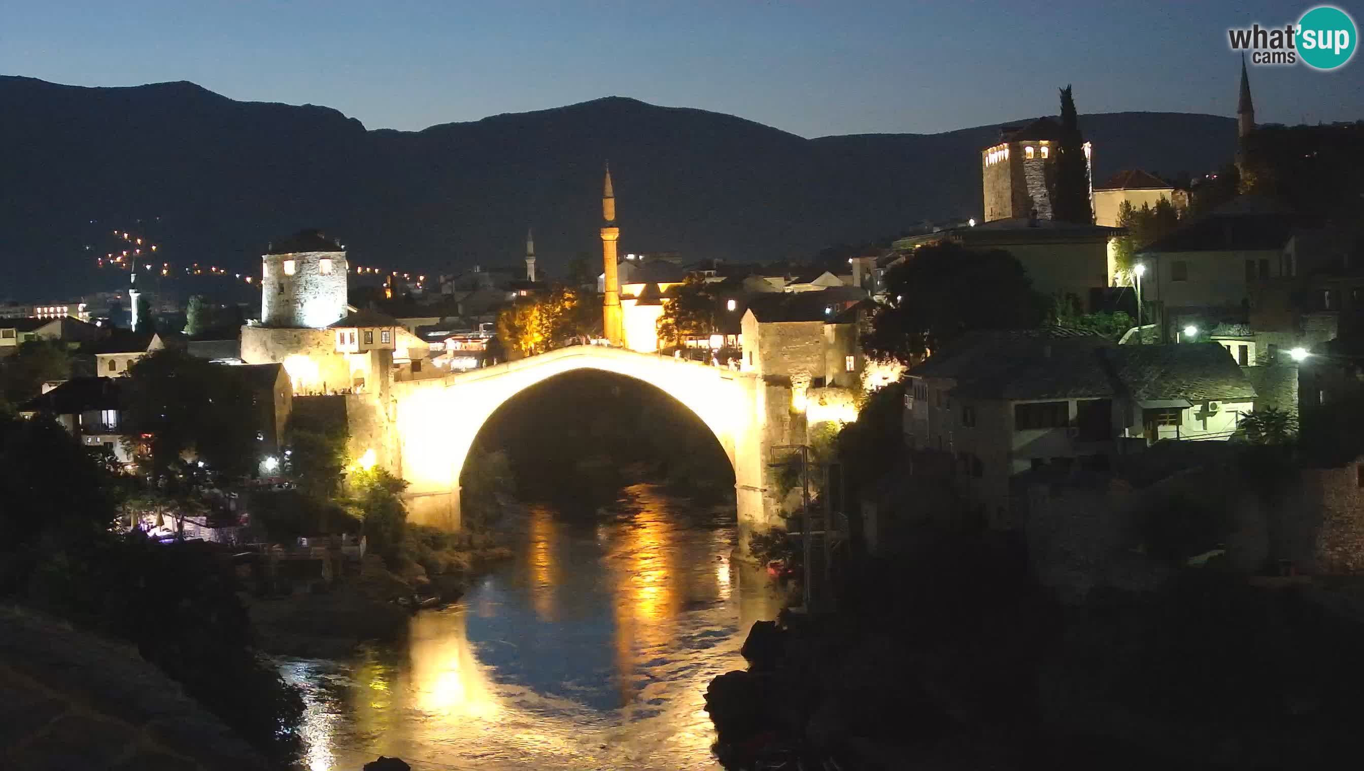 Webcam de Mostar – Le Vieux Pont sur la rivière Neretva
