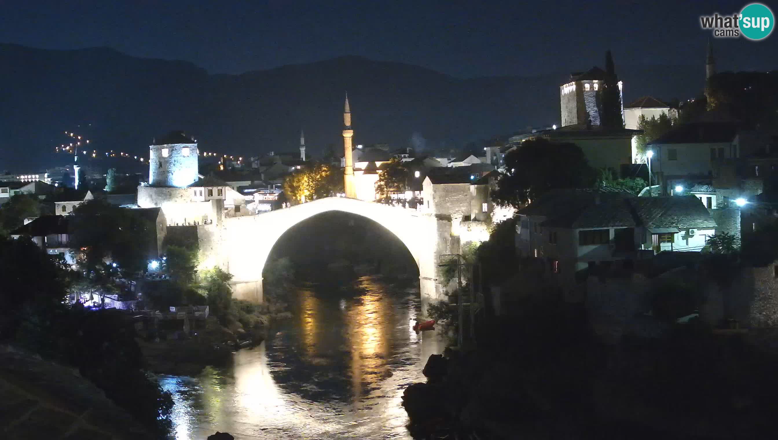 Webcam de Mostar – Le Vieux Pont sur la rivière Neretva