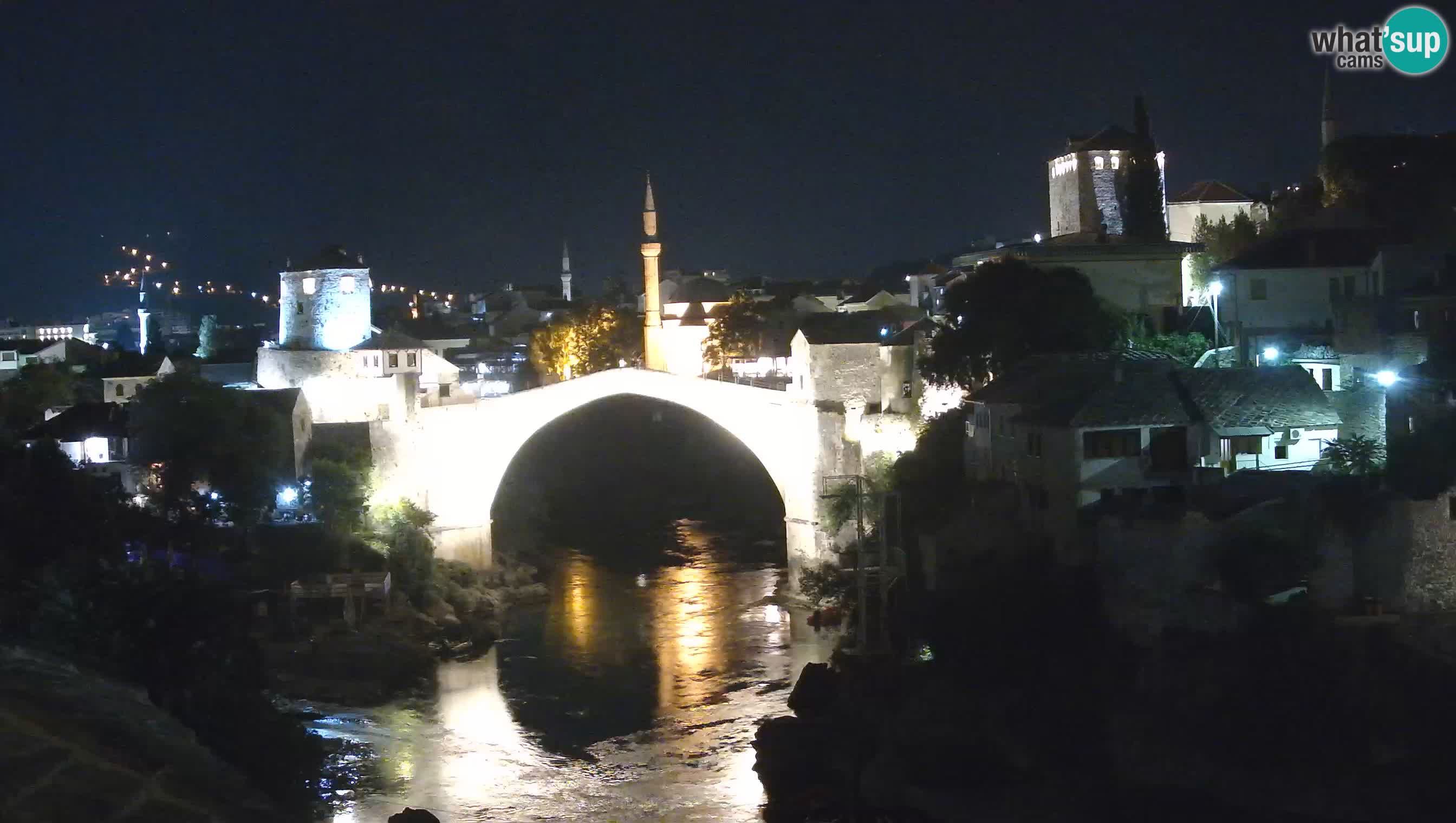 Webcam de Mostar – Le Vieux Pont sur la rivière Neretva