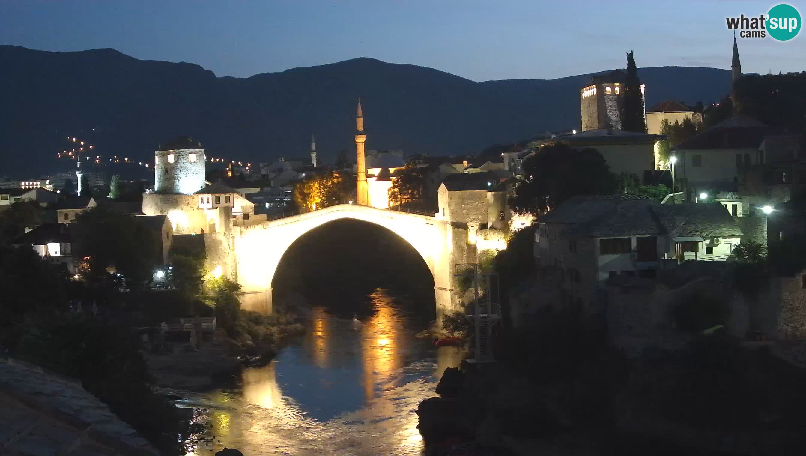 Webcam de Mostar – Le Vieux Pont sur la rivière Neretva