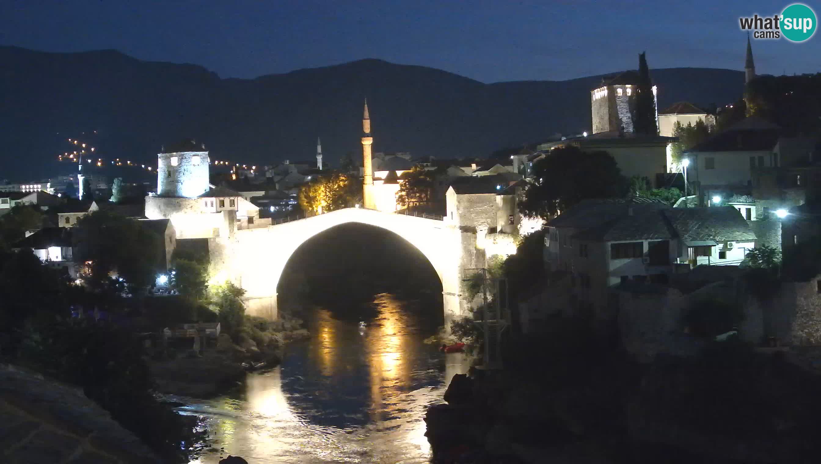 Webcam de Mostar – Le Vieux Pont sur la rivière Neretva