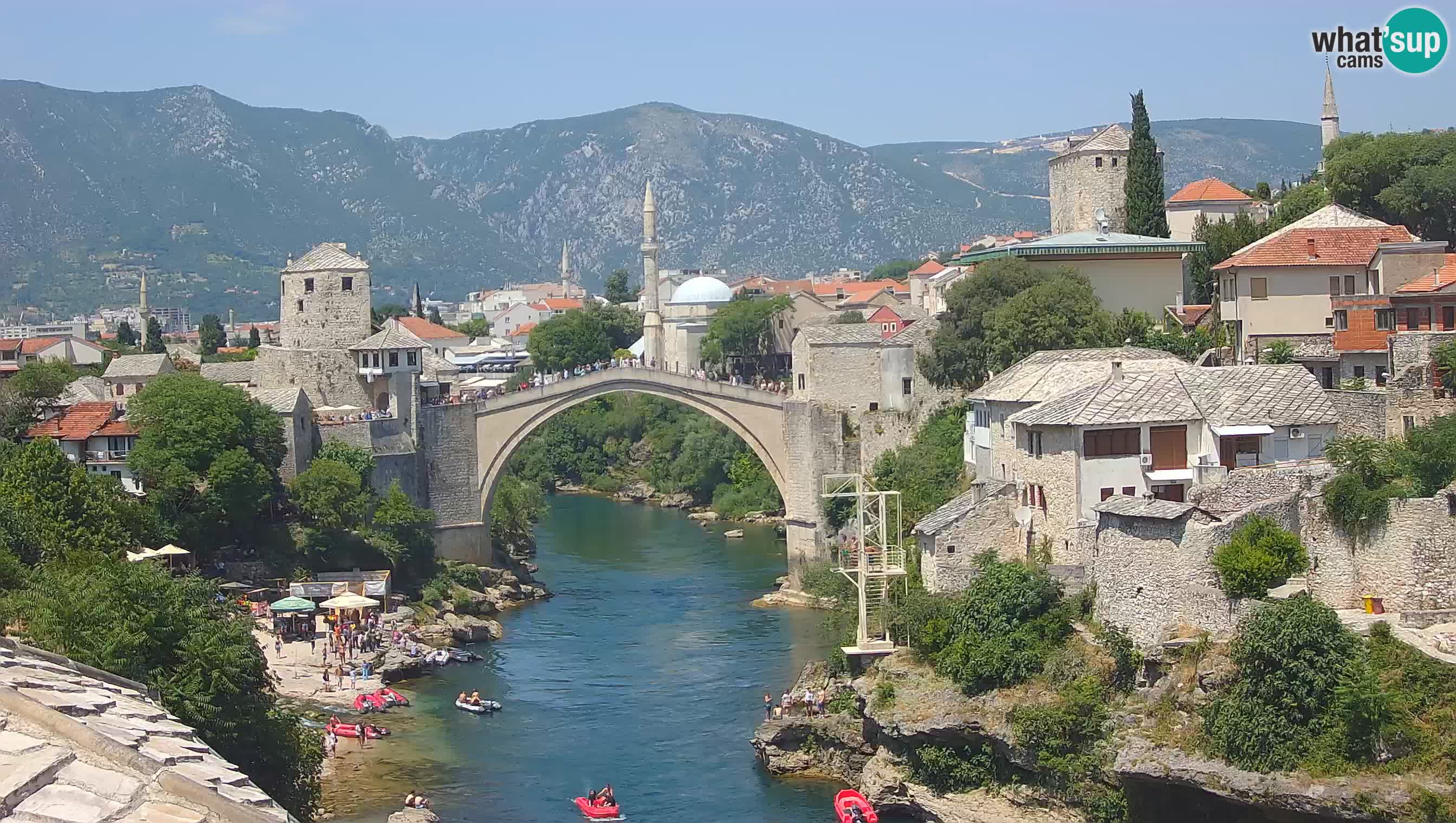Webcam Mostar – Il Ponte Vecchio sul fiume Neretva