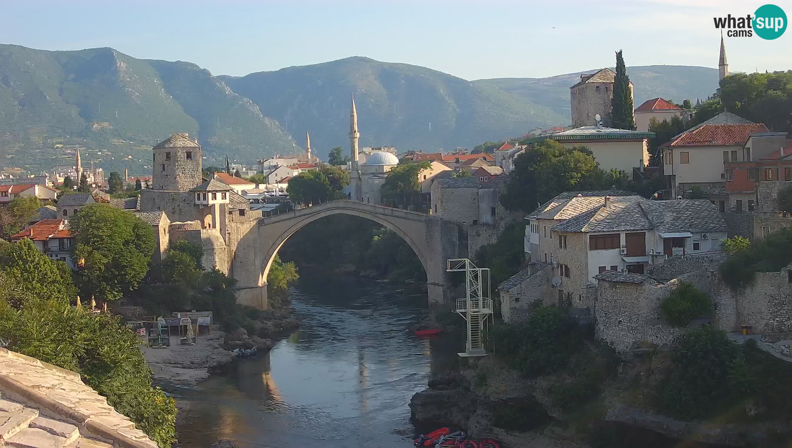 Webcam Mostar – Il Ponte Vecchio sul fiume Neretva