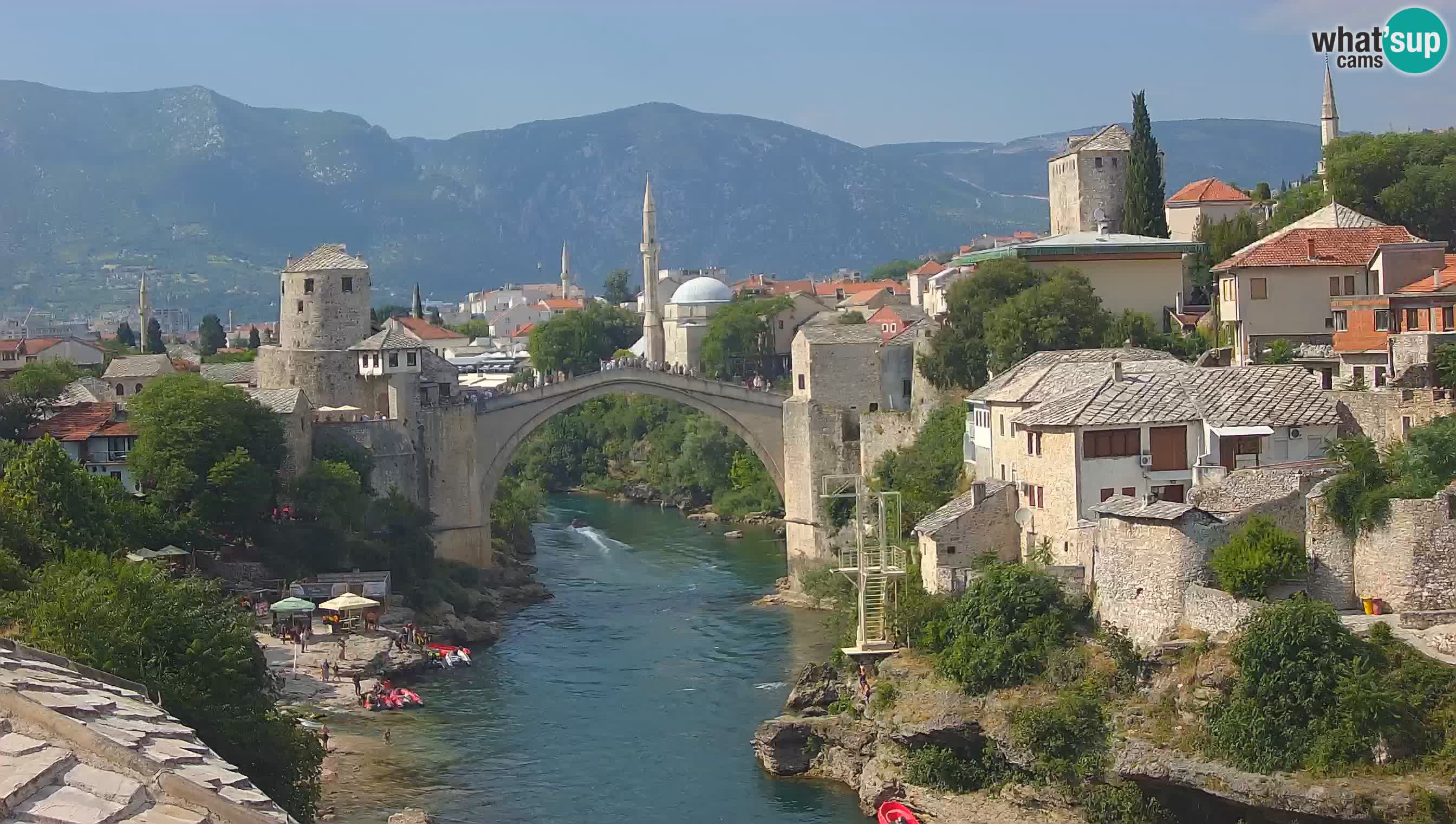 Cámara web de Mostar – El Viejo Puente sobre el río Neretva