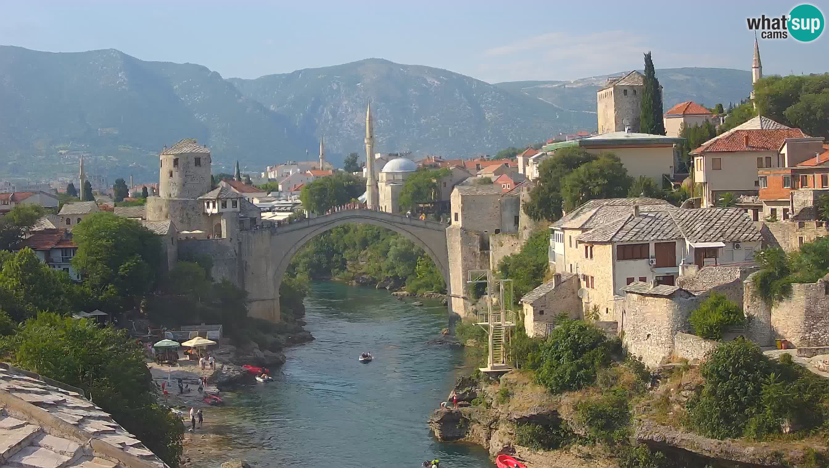Cámara web de Mostar – El Viejo Puente sobre el río Neretva
