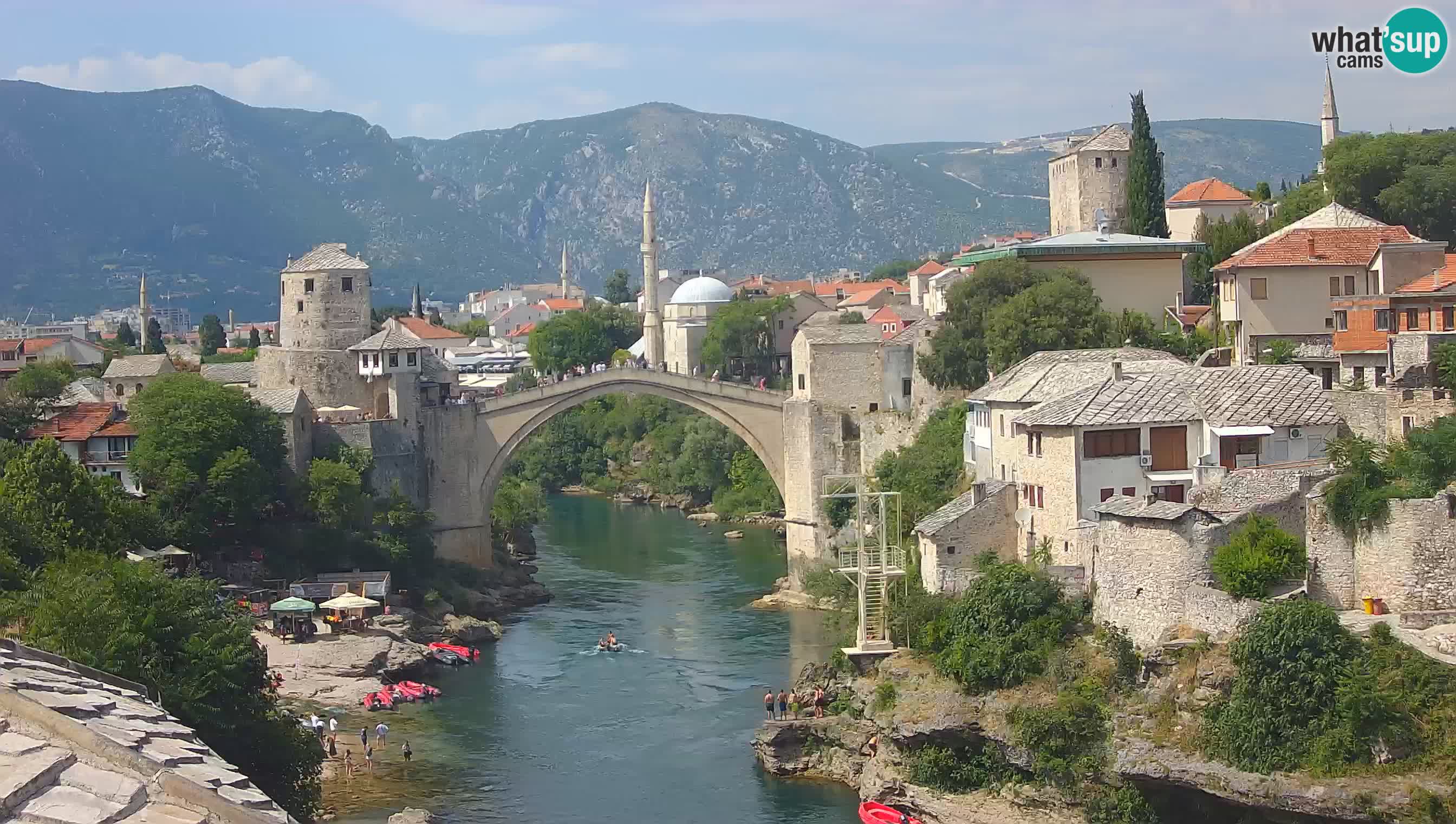 Mostar web kamera – Stari Most i rijeka Neretva – Goa Mostar