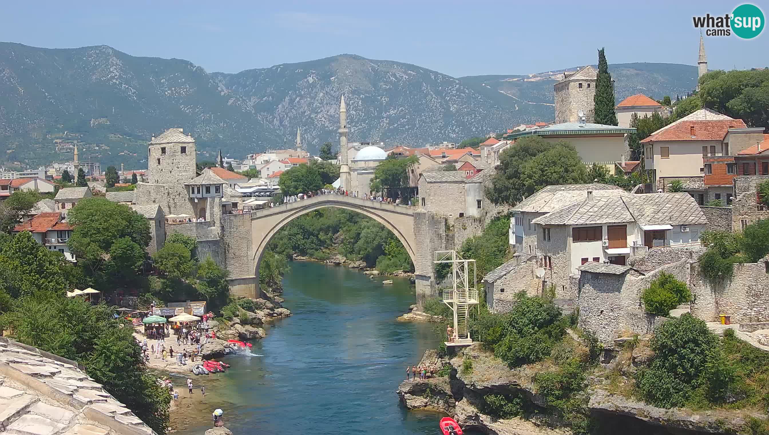 Webcam Mostar – Il Ponte Vecchio sul fiume Neretva