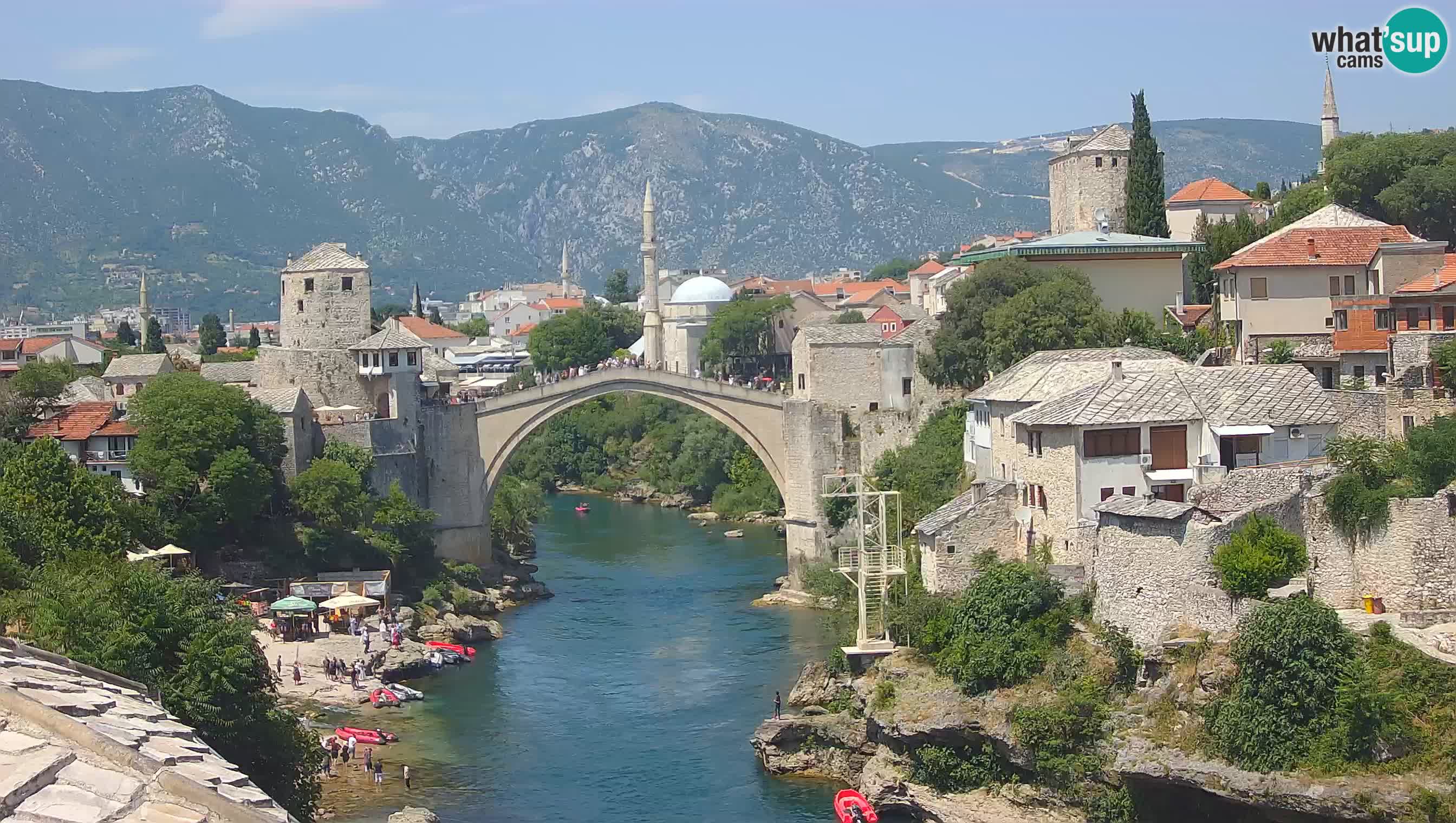 Webcam Mostar – Il Ponte Vecchio sul fiume Neretva