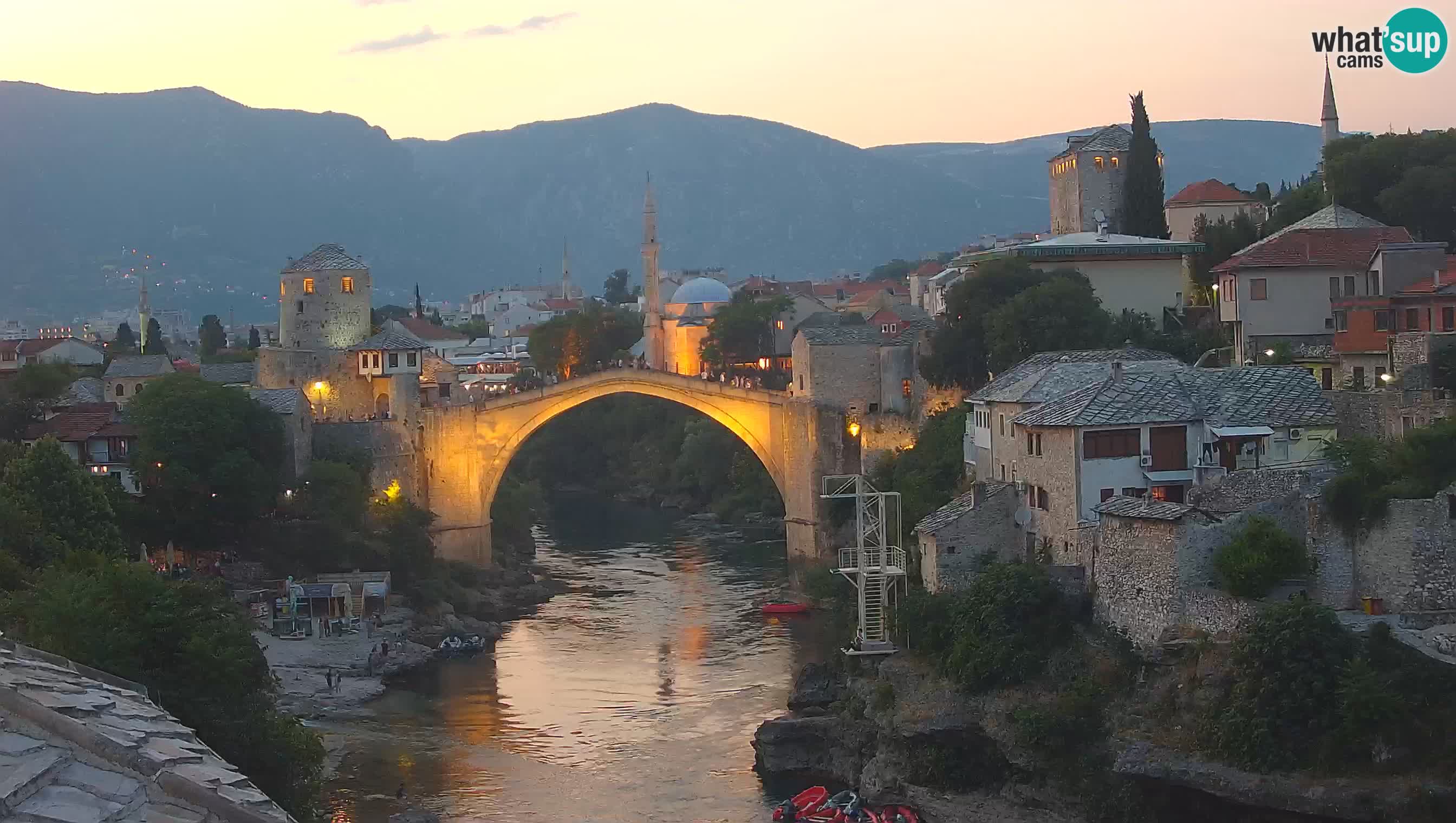Webcam Mostar – Il Ponte Vecchio sul fiume Neretva