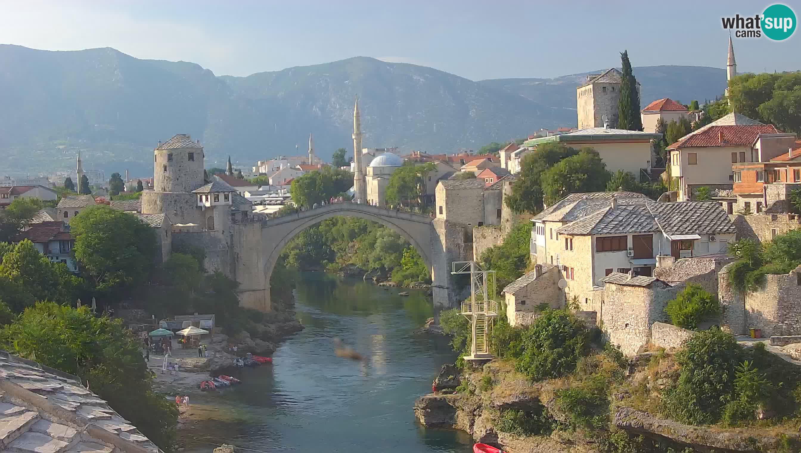 Mostar web kamera – Stari Most i rijeka Neretva – Goa Mostar