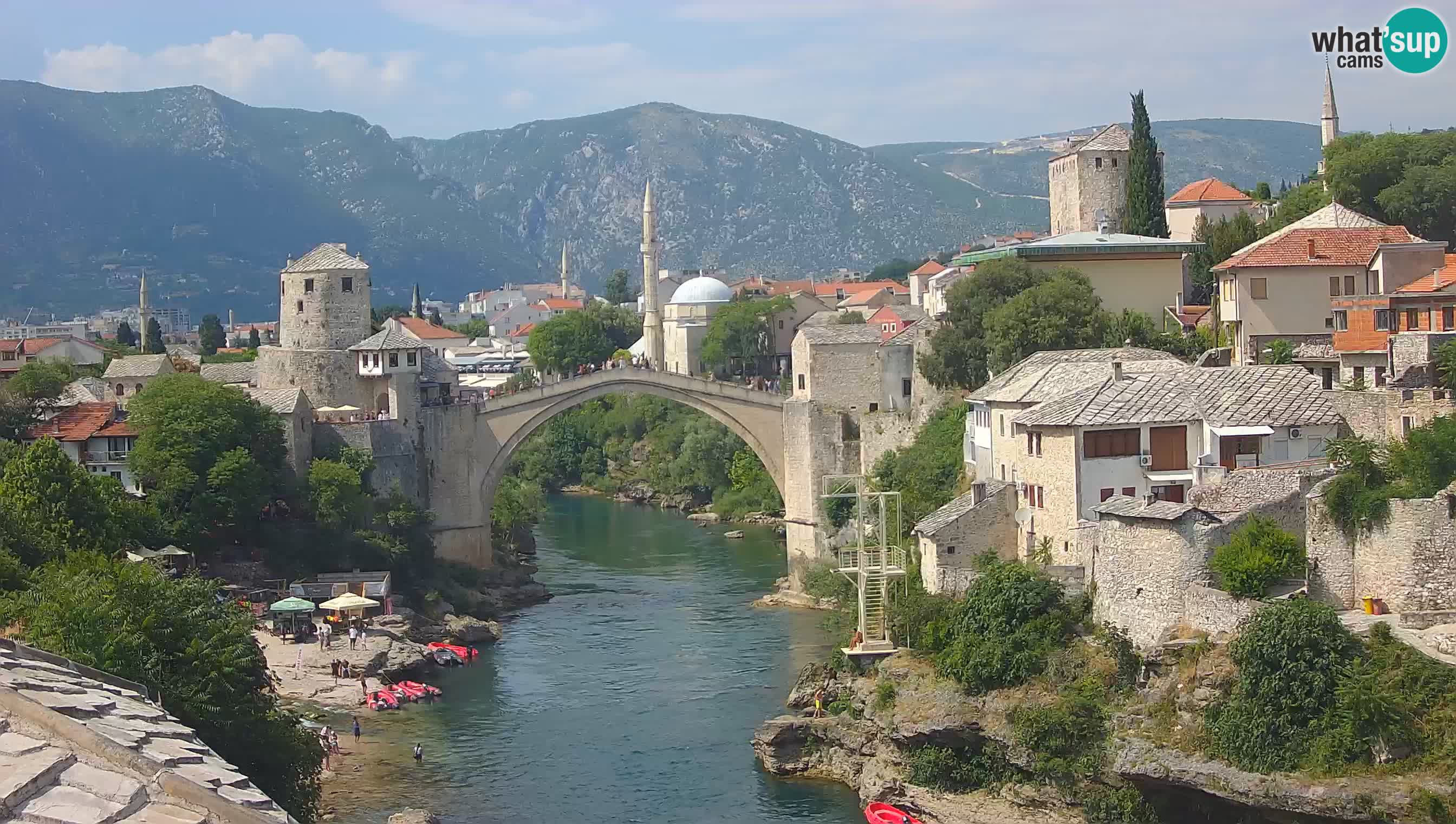 Mostar web kamera – Stari Most i rijeka Neretva – Goa Mostar