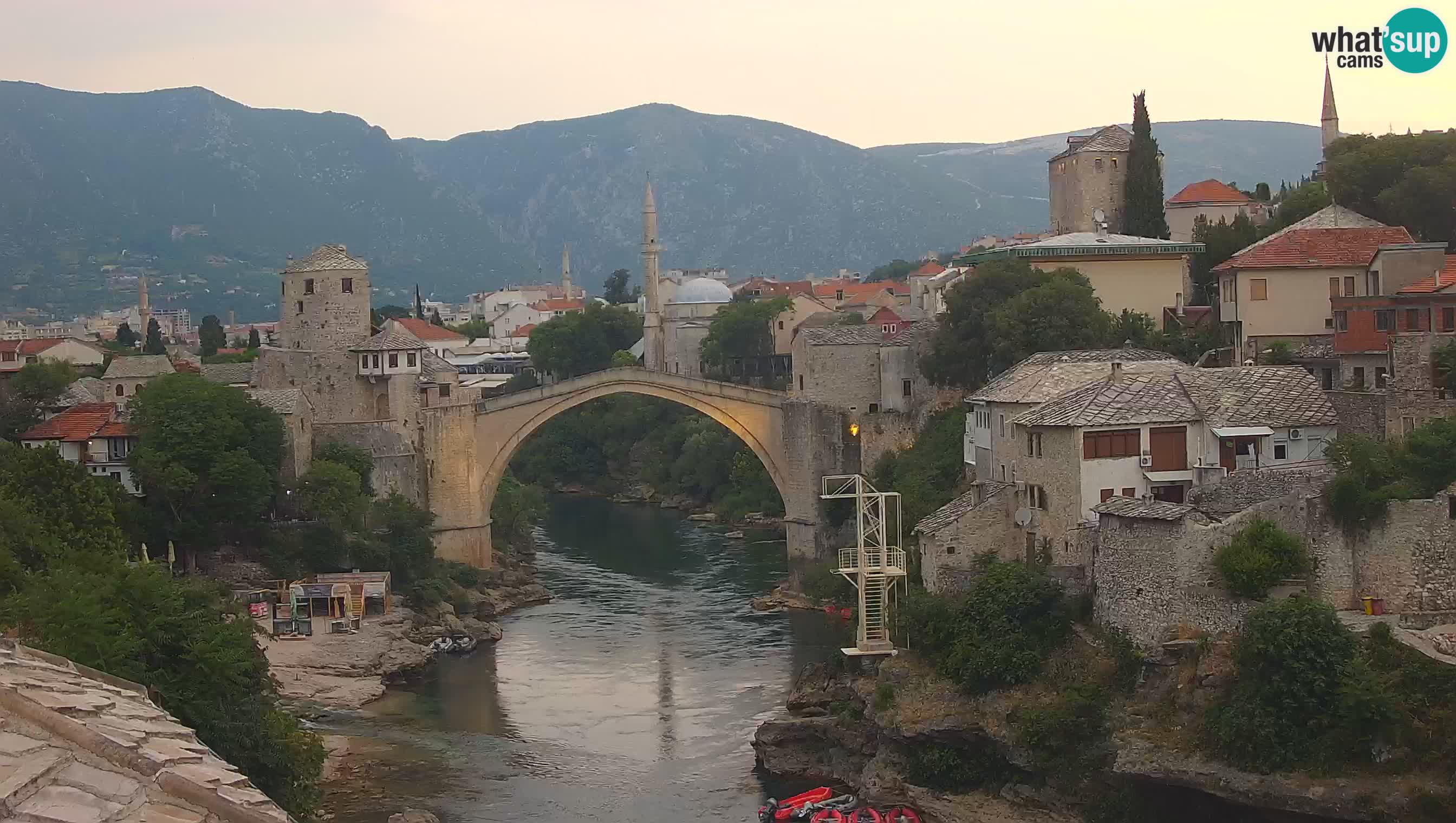 Mostar web kamera – Stari Most i rijeka Neretva – Goa Mostar