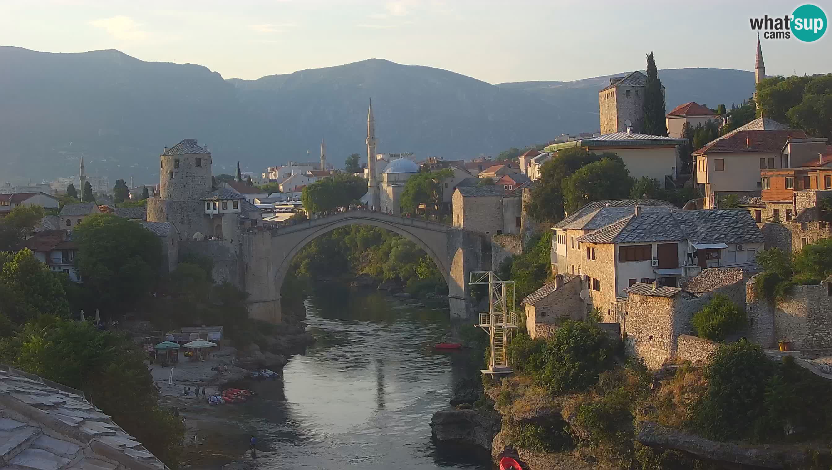 Webcam de Mostar – Le Vieux Pont sur la rivière Neretva