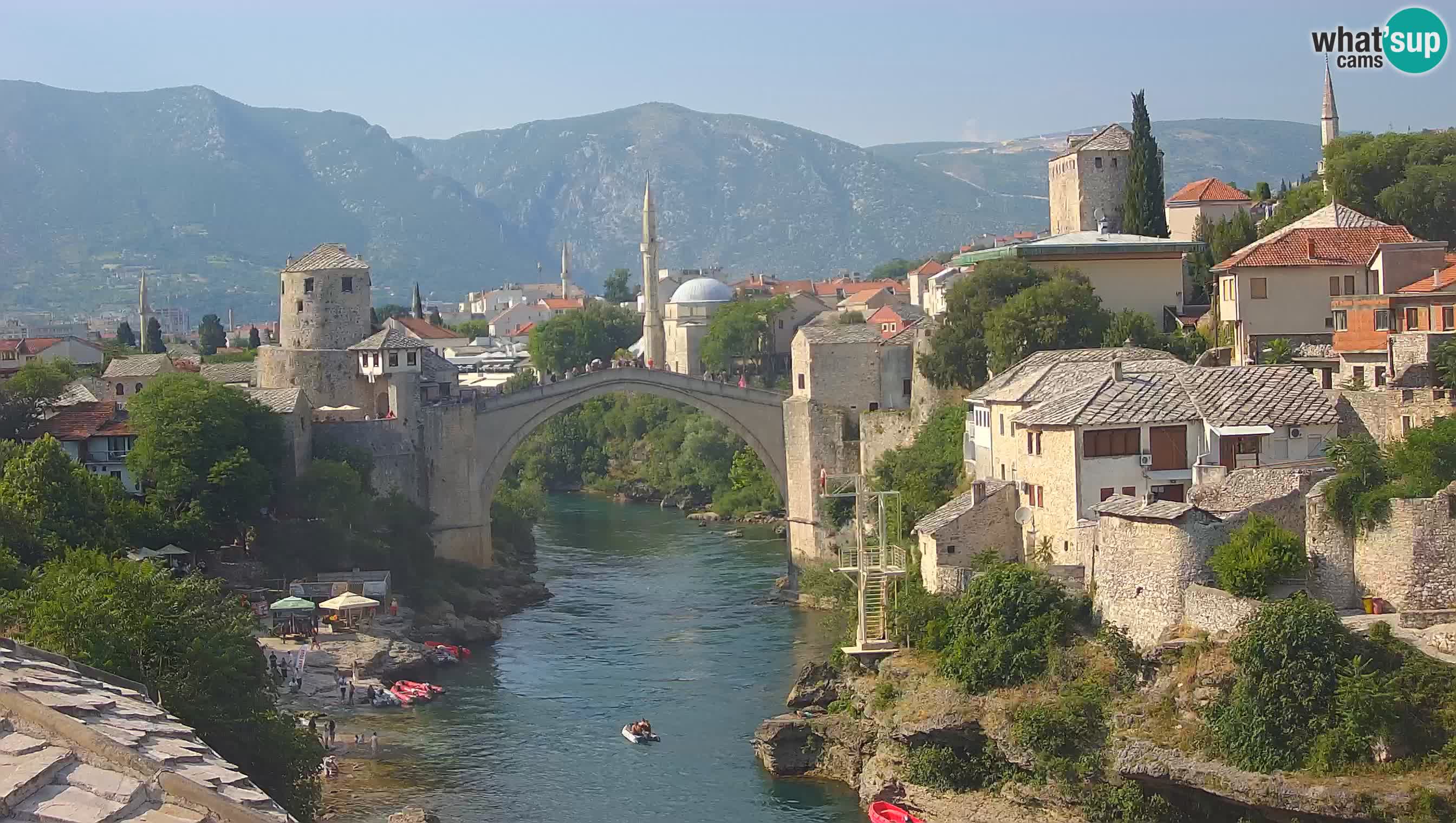 Cámara web de Mostar – El Viejo Puente sobre el río Neretva