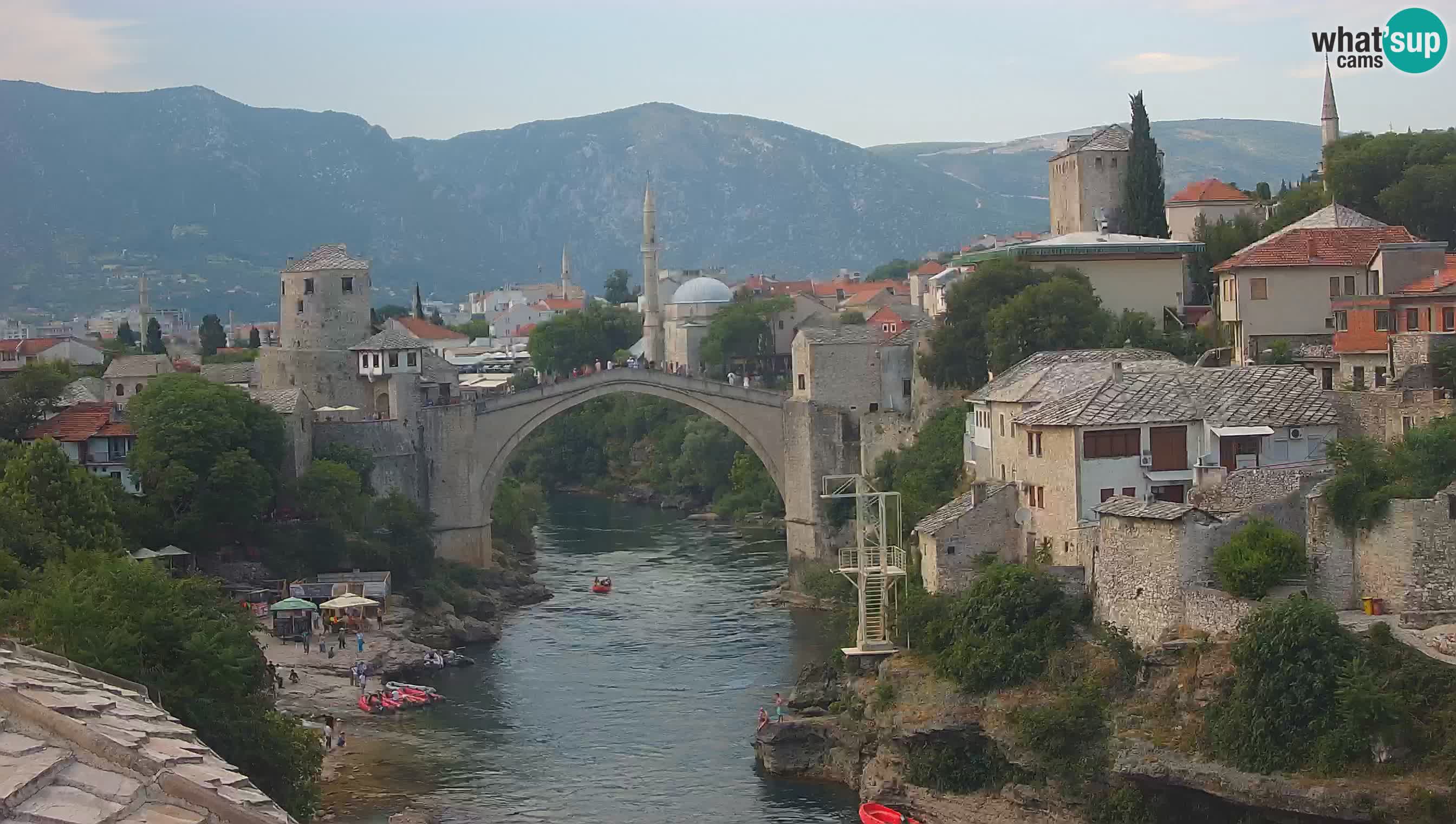 Cámara web de Mostar – El Viejo Puente sobre el río Neretva