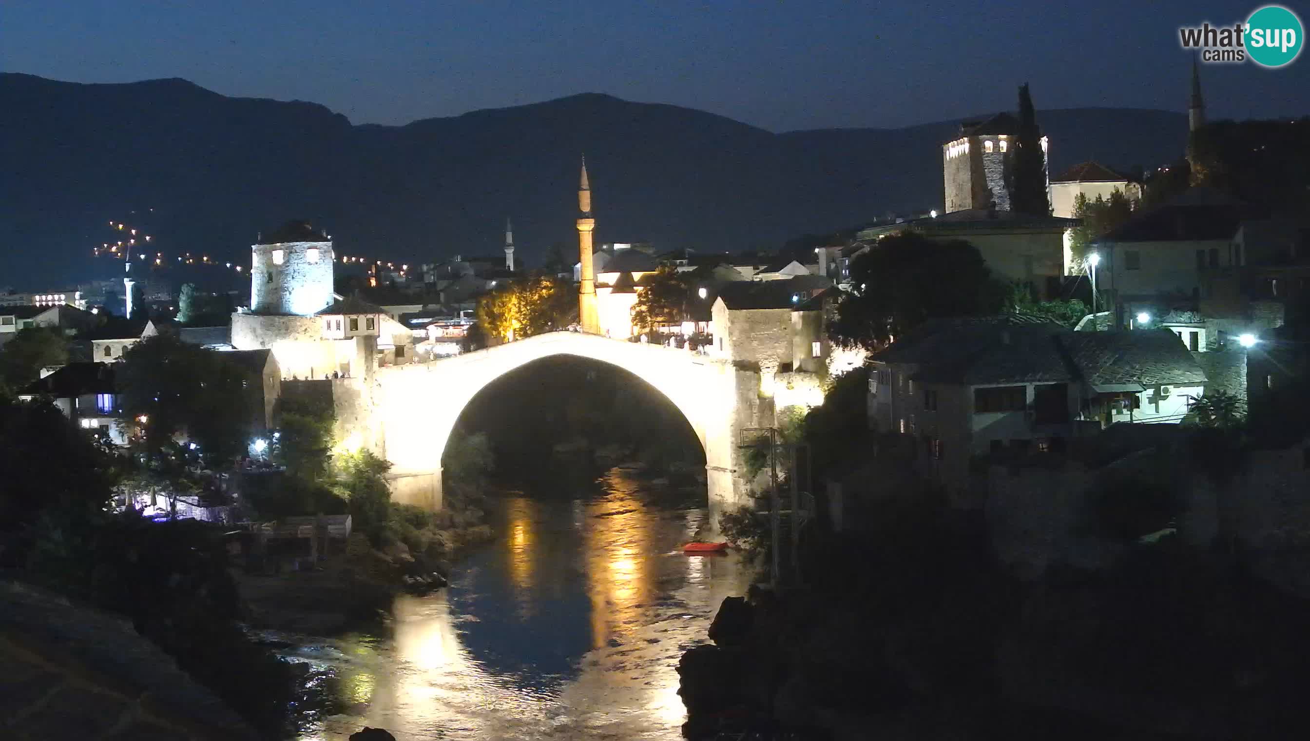 Cámara web de Mostar – El Viejo Puente sobre el río Neretva