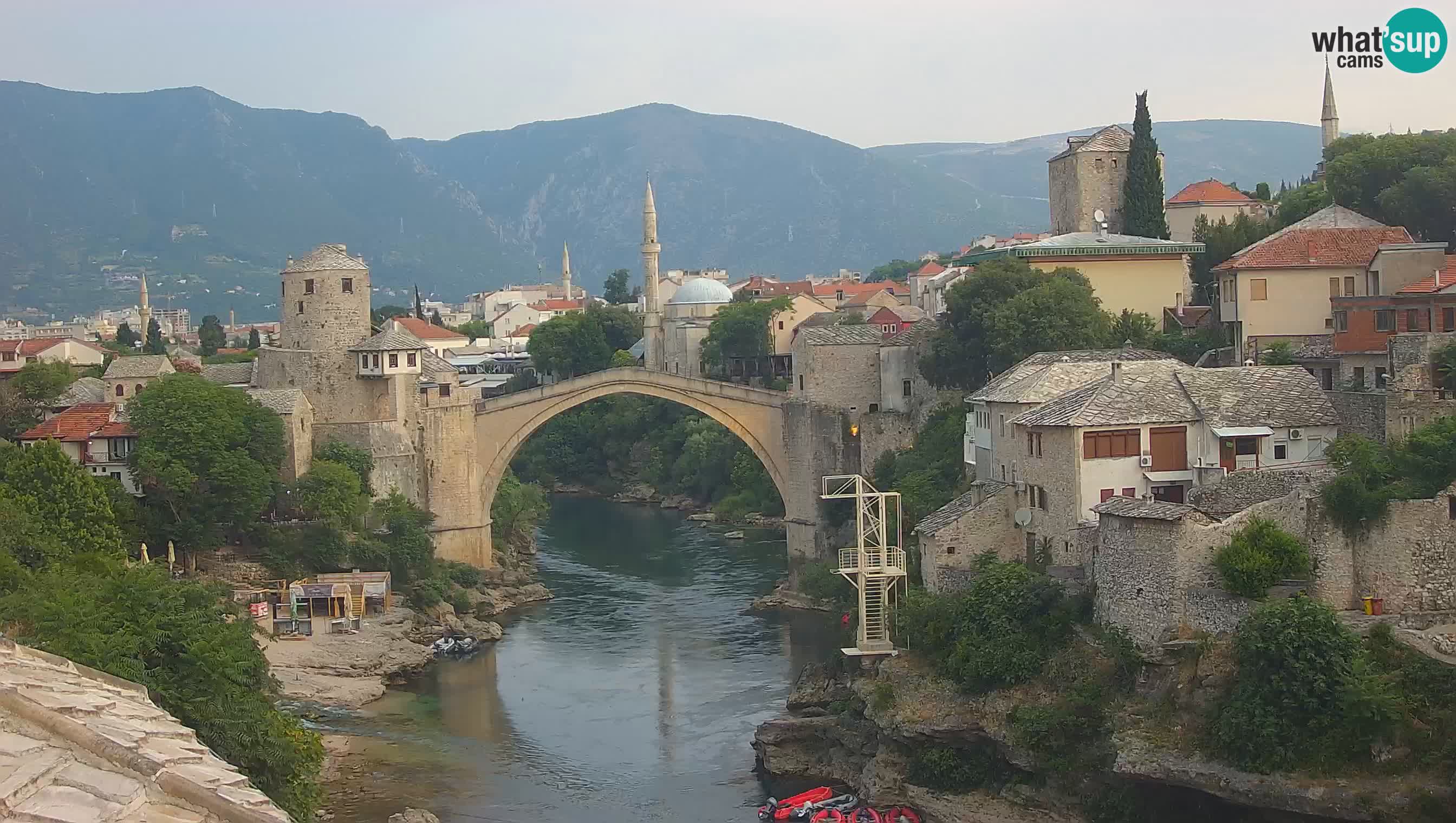 Cámara web de Mostar – El Viejo Puente sobre el río Neretva