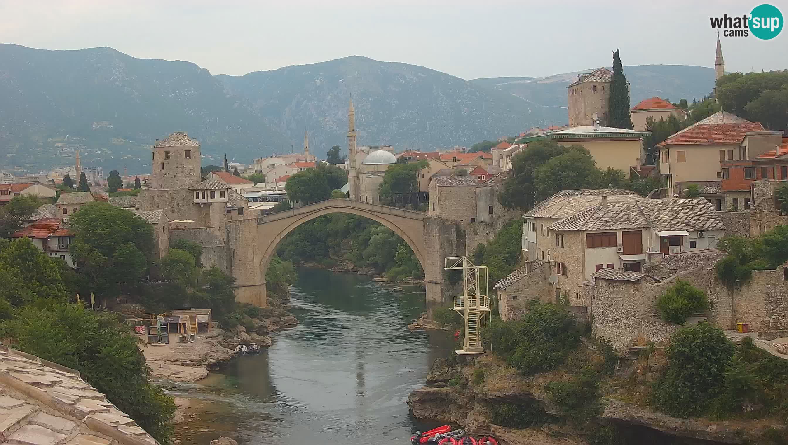 Webcam de Mostar – Le Vieux Pont sur la rivière Neretva