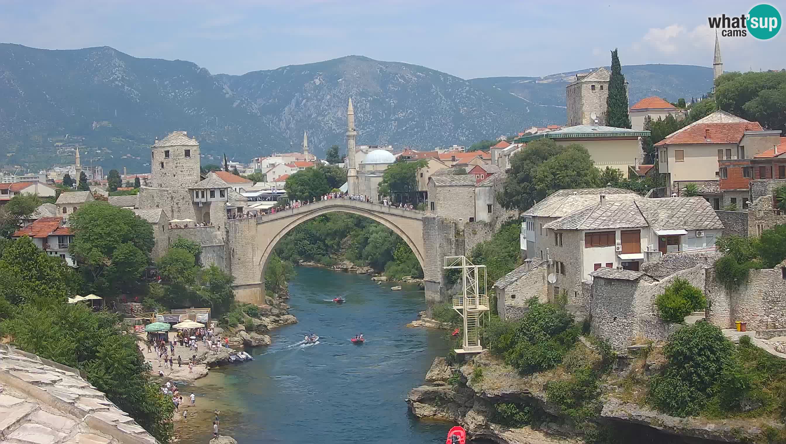 Mostar web kamera – Stari Most i rijeka Neretva – Goa Mostar
