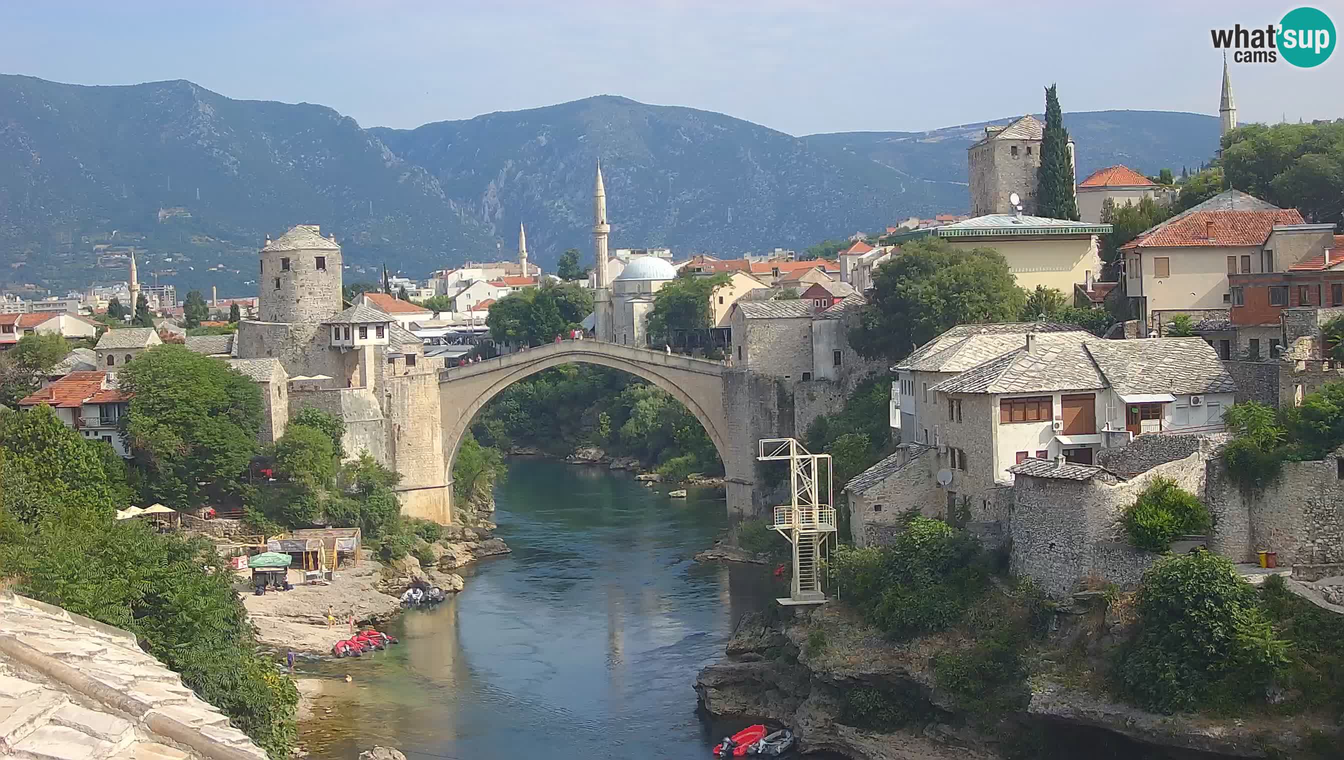 Webcam Mostar – Il Ponte Vecchio sul fiume Neretva