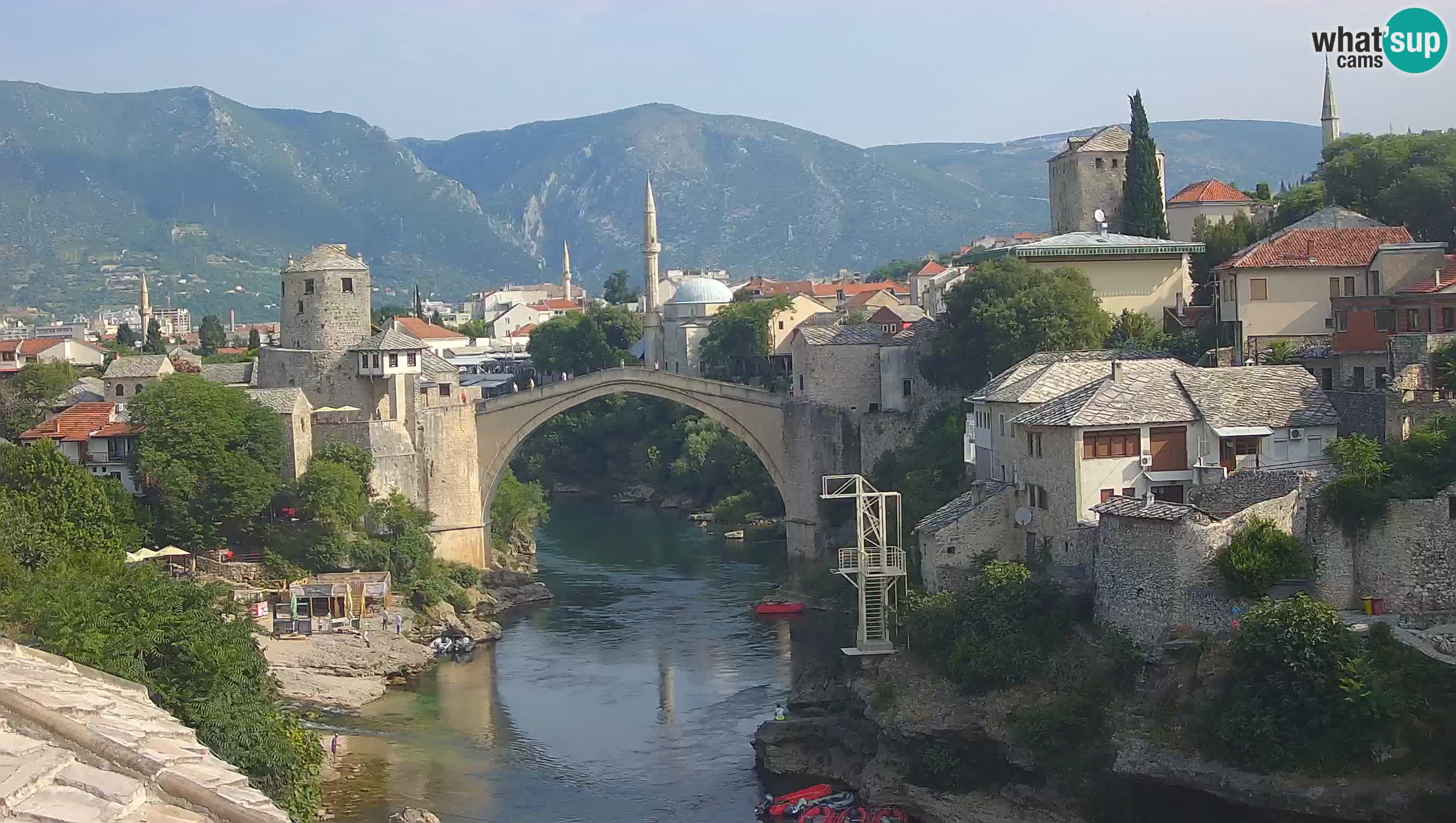 Webcam Mostar – Il Ponte Vecchio sul fiume Neretva
