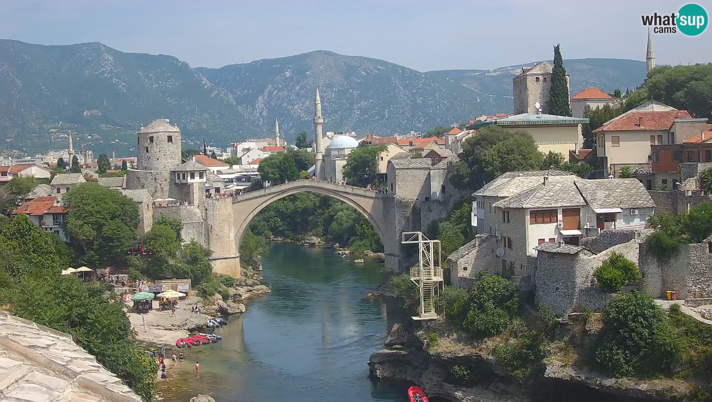 Cámara web de Mostar – El Viejo Puente sobre el río Neretva
