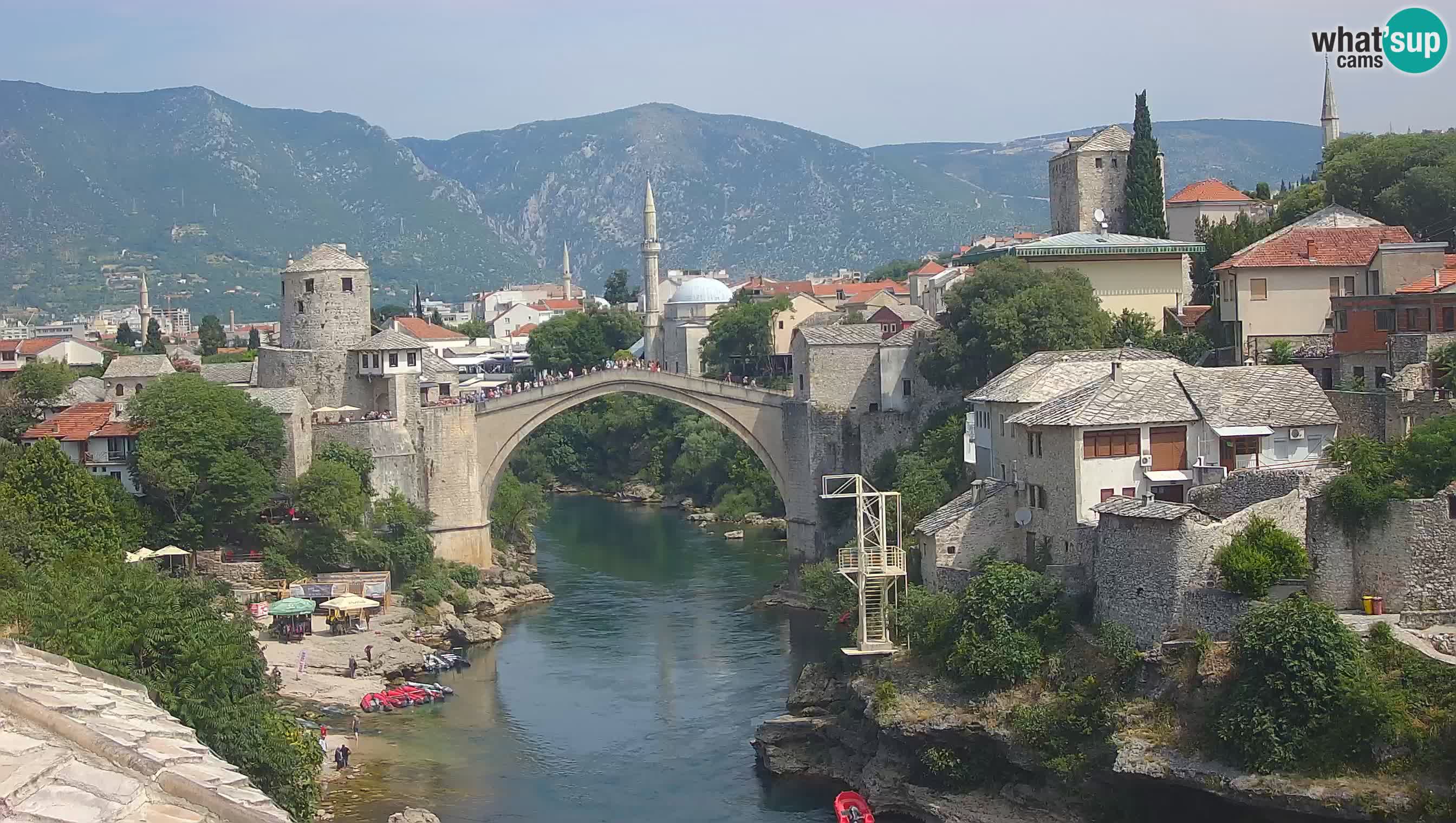 Cámara web de Mostar – El Viejo Puente sobre el río Neretva