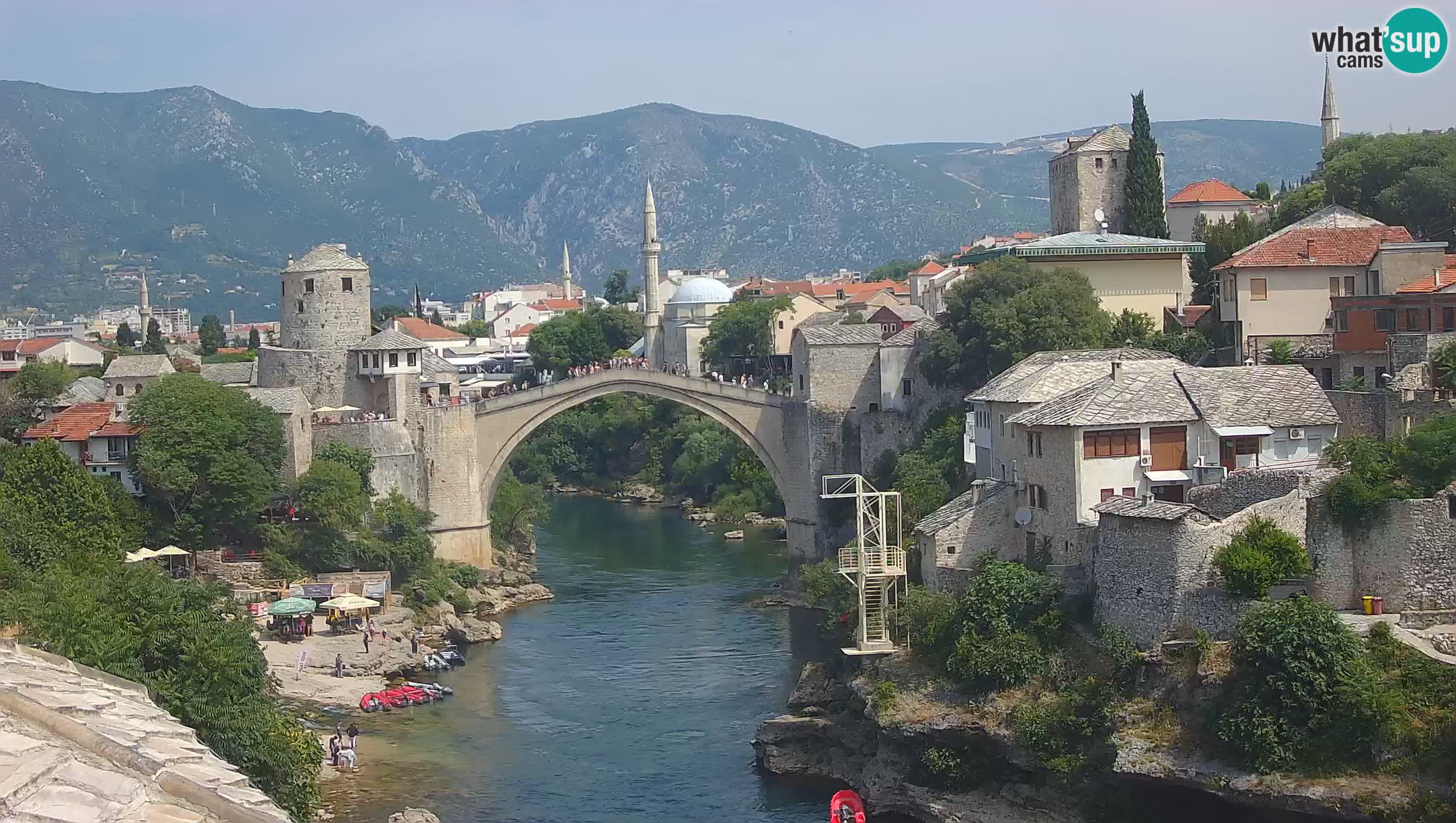 Cámara web de Mostar – El Viejo Puente sobre el río Neretva