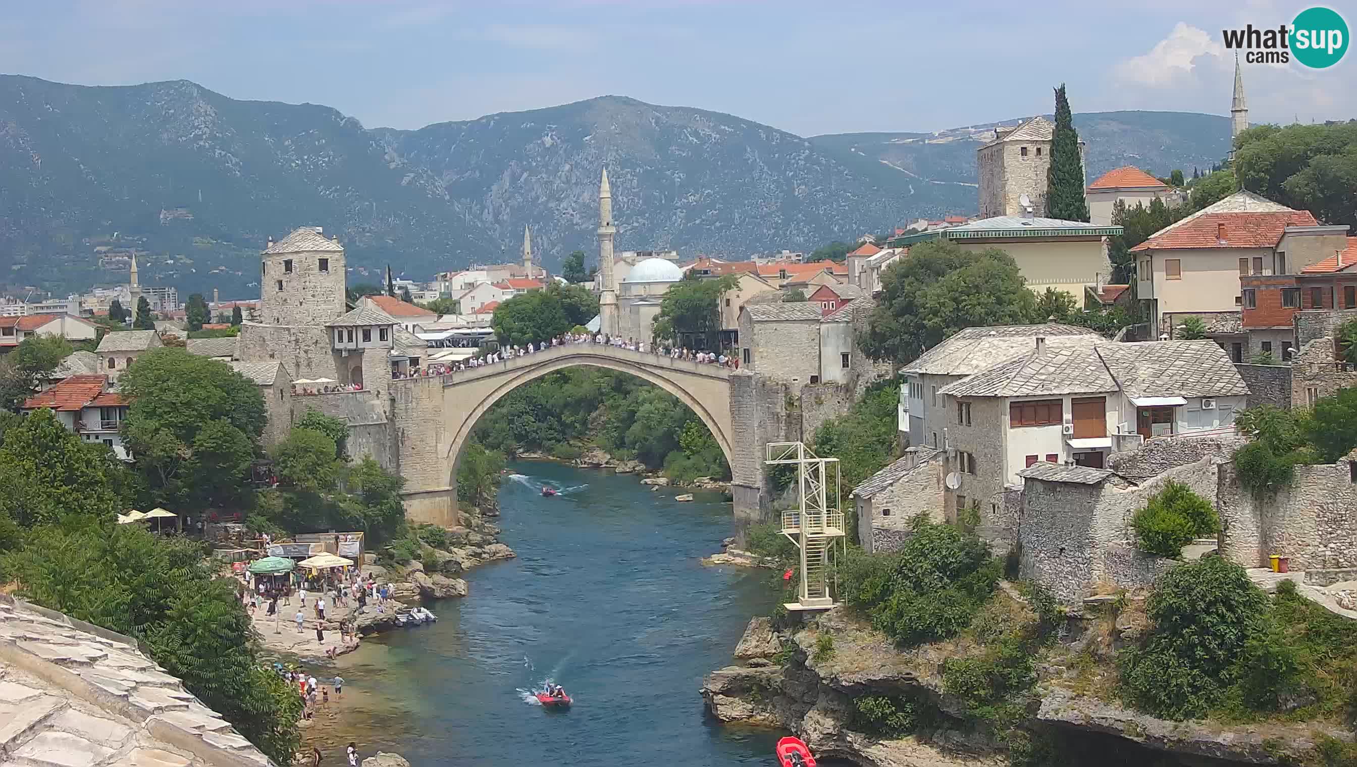 Cámara web de Mostar – El Viejo Puente sobre el río Neretva