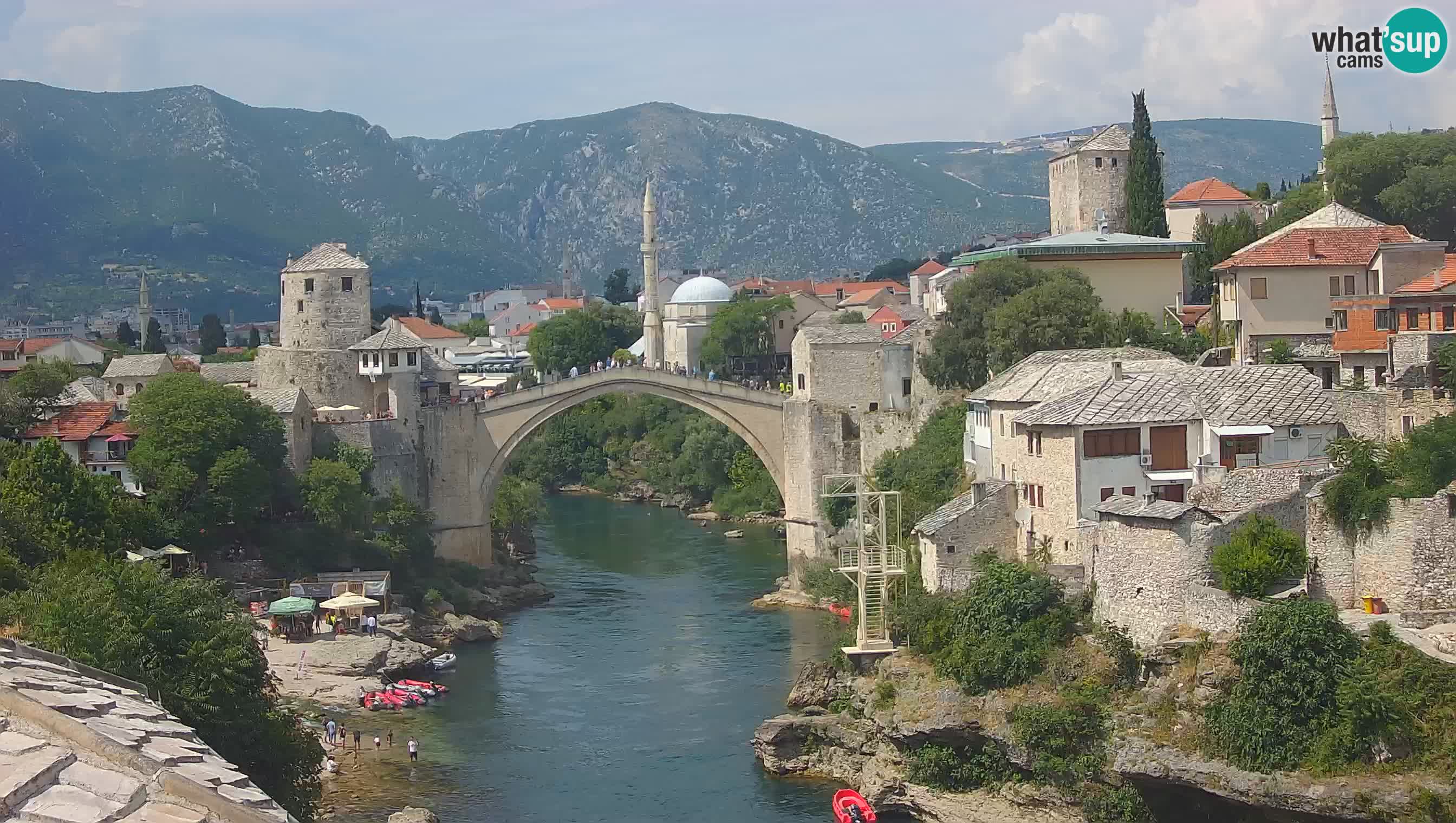 Mostar webcam – LIVE Old Bridge and Neretva river