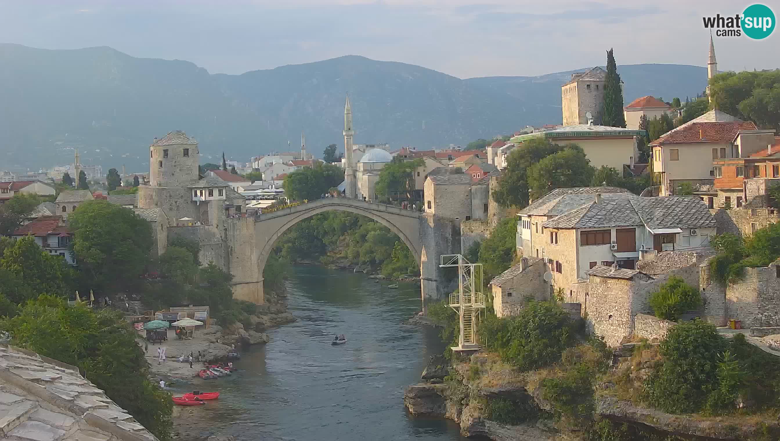 Webcam de Mostar – Le Vieux Pont sur la rivière Neretva
