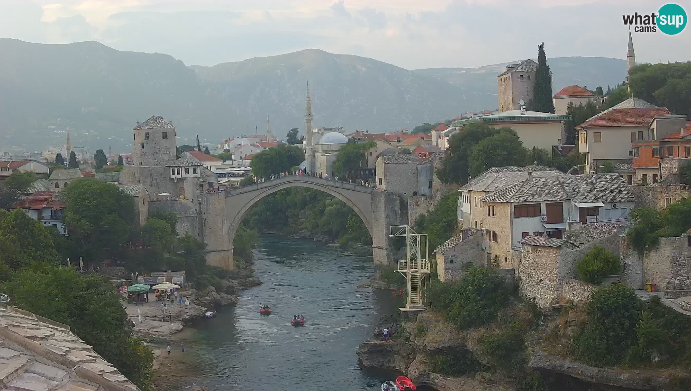Cámara web de Mostar – El Viejo Puente sobre el río Neretva