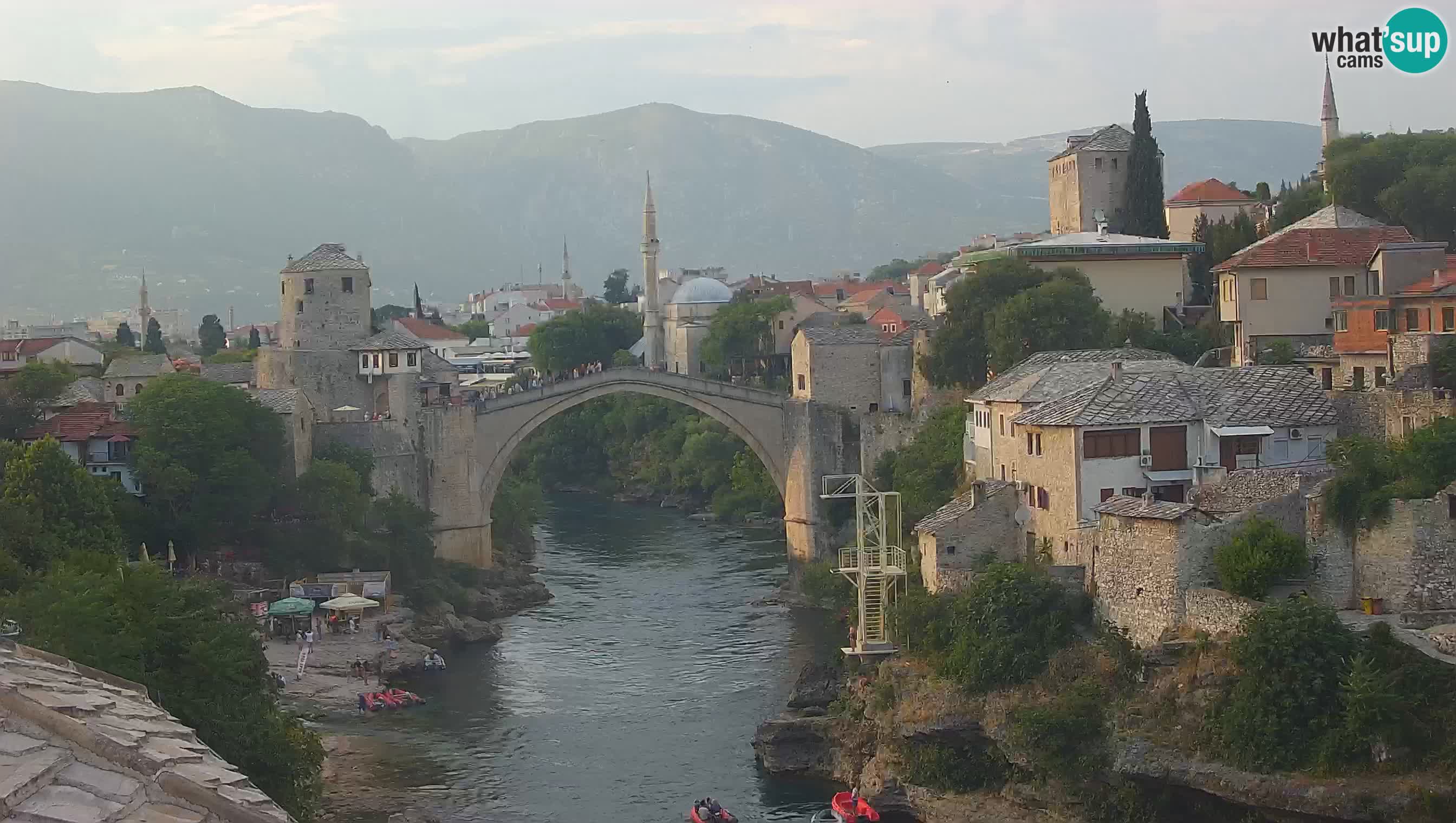 Cámara web de Mostar – El Viejo Puente sobre el río Neretva